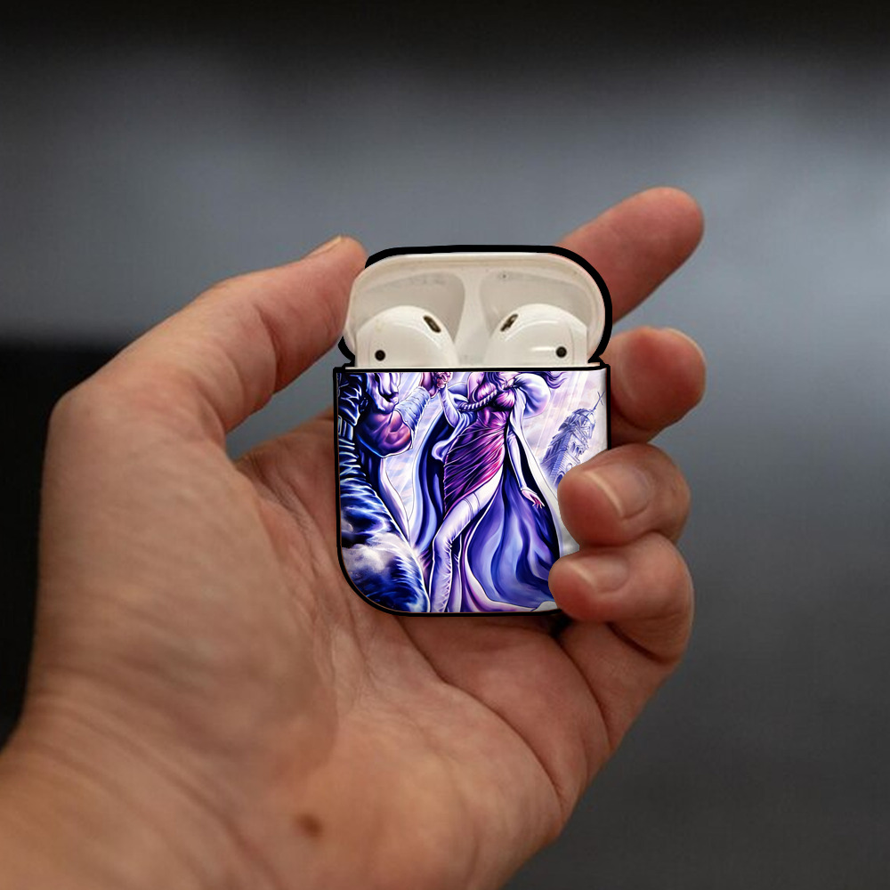 北斗の拳 Fist of the North Star AirPods 第2世代保護ケース ハードシェル ブラック 耐衝撃・防指紋・カラビナ付き