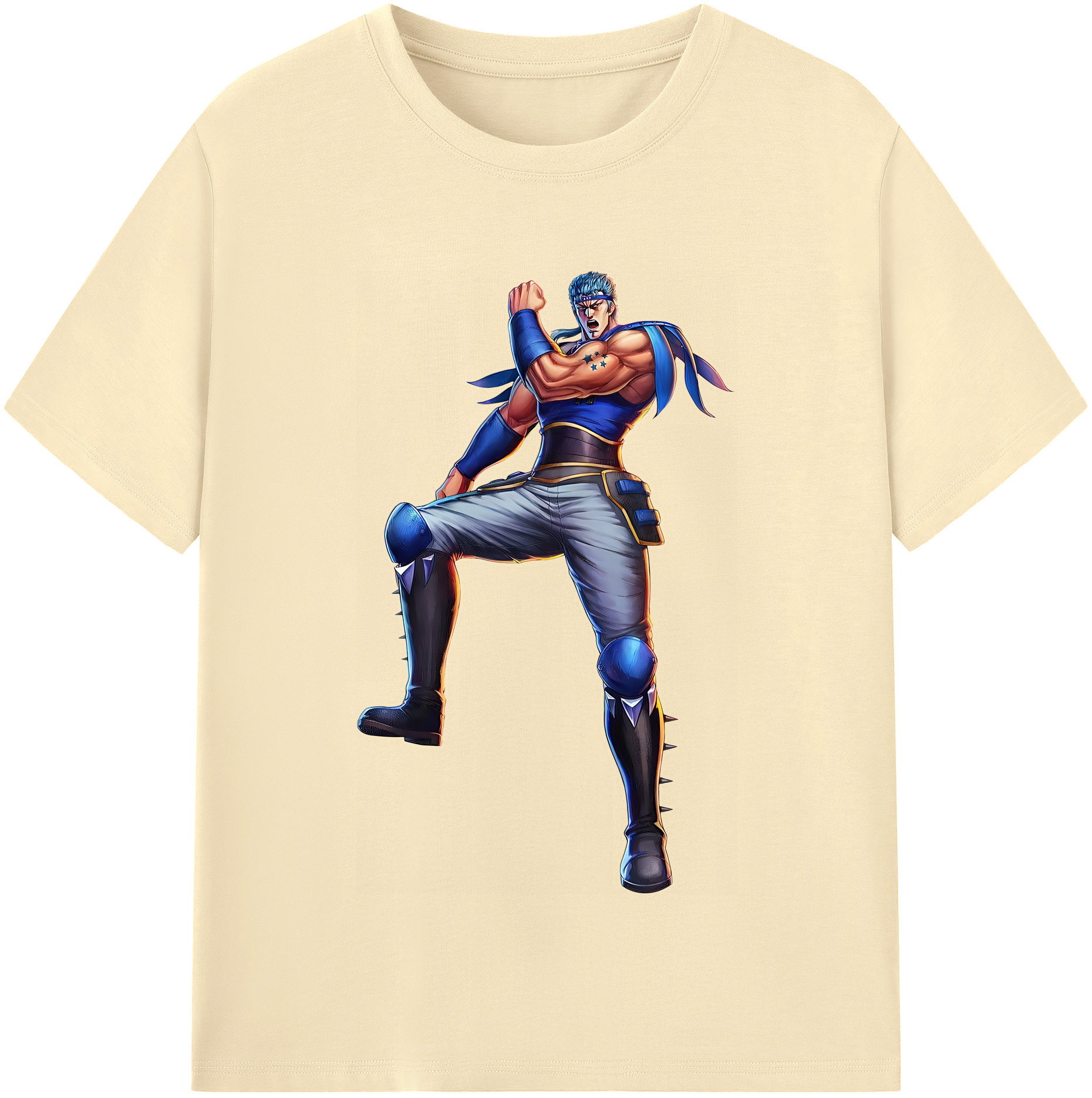 （画像用） 北斗の拳 Fist of the North Star 綿100％半袖Tシャツ（フロントプリント）
