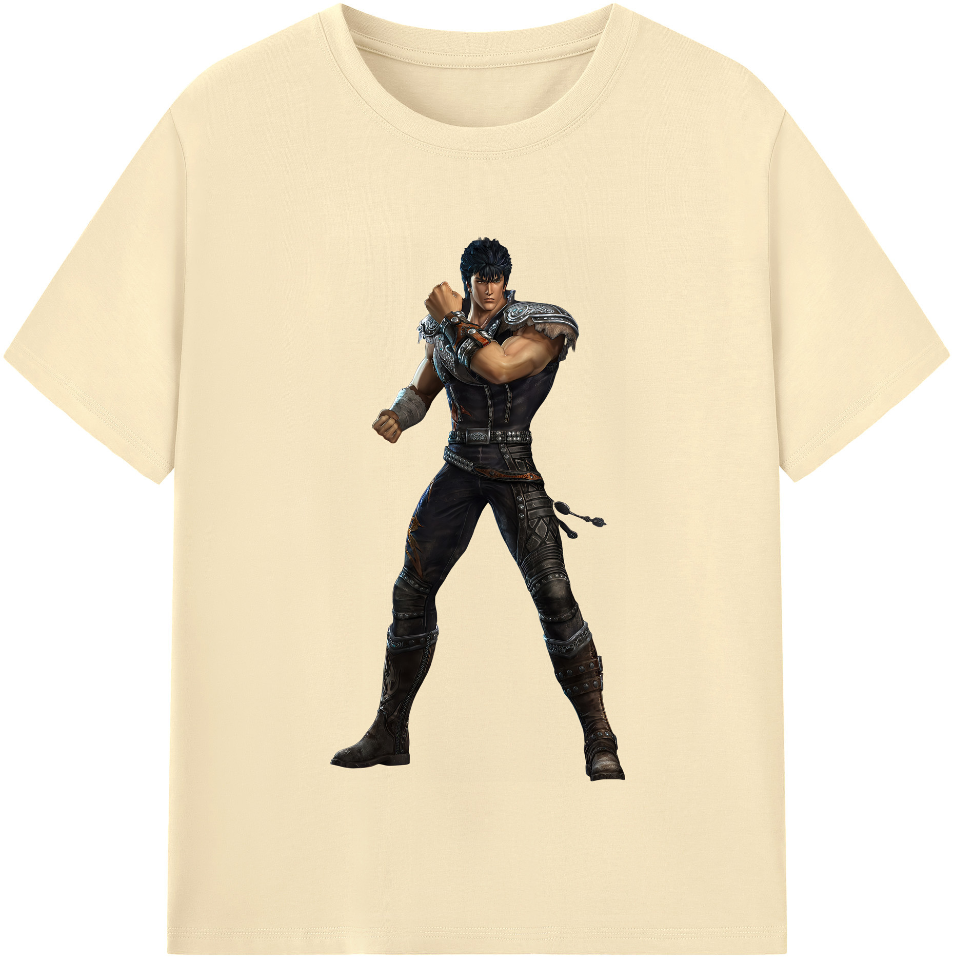（画像用） 北斗の拳 Fist of the North Star 綿100％半袖Tシャツ（フロントプリント）