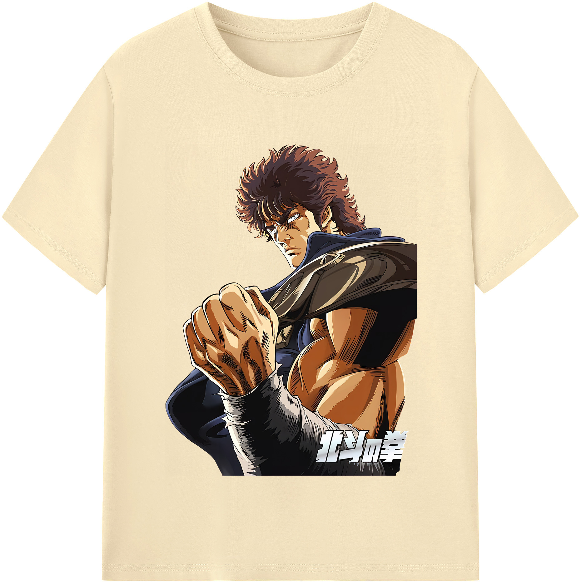 （画像用） 北斗の拳 Fist of the North Star 綿100％半袖Tシャツ（フロントプリント）