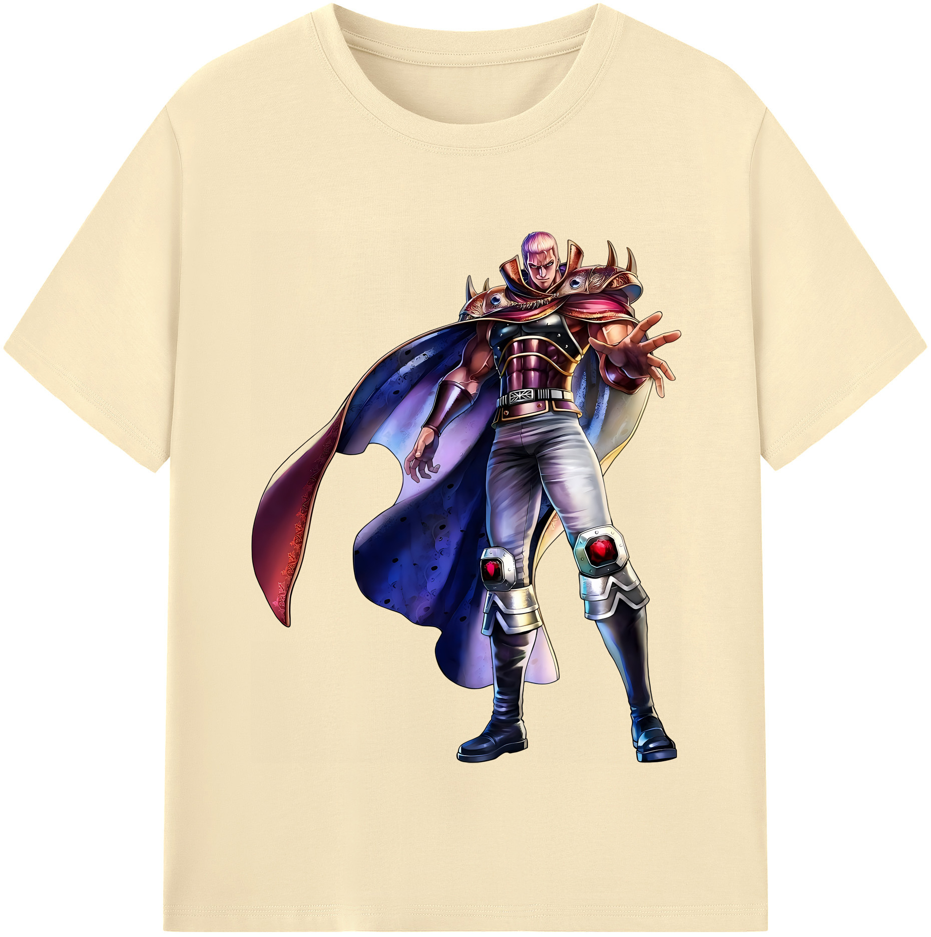 （画像用） 北斗の拳 Fist of the North Star 綿100％半袖Tシャツ（フロントプリント）