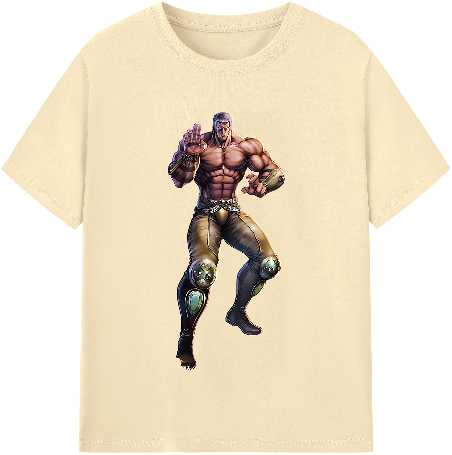 （画像用） 北斗の拳 Fist of the North Star 綿100％半袖Tシャツ（フロントプリント）