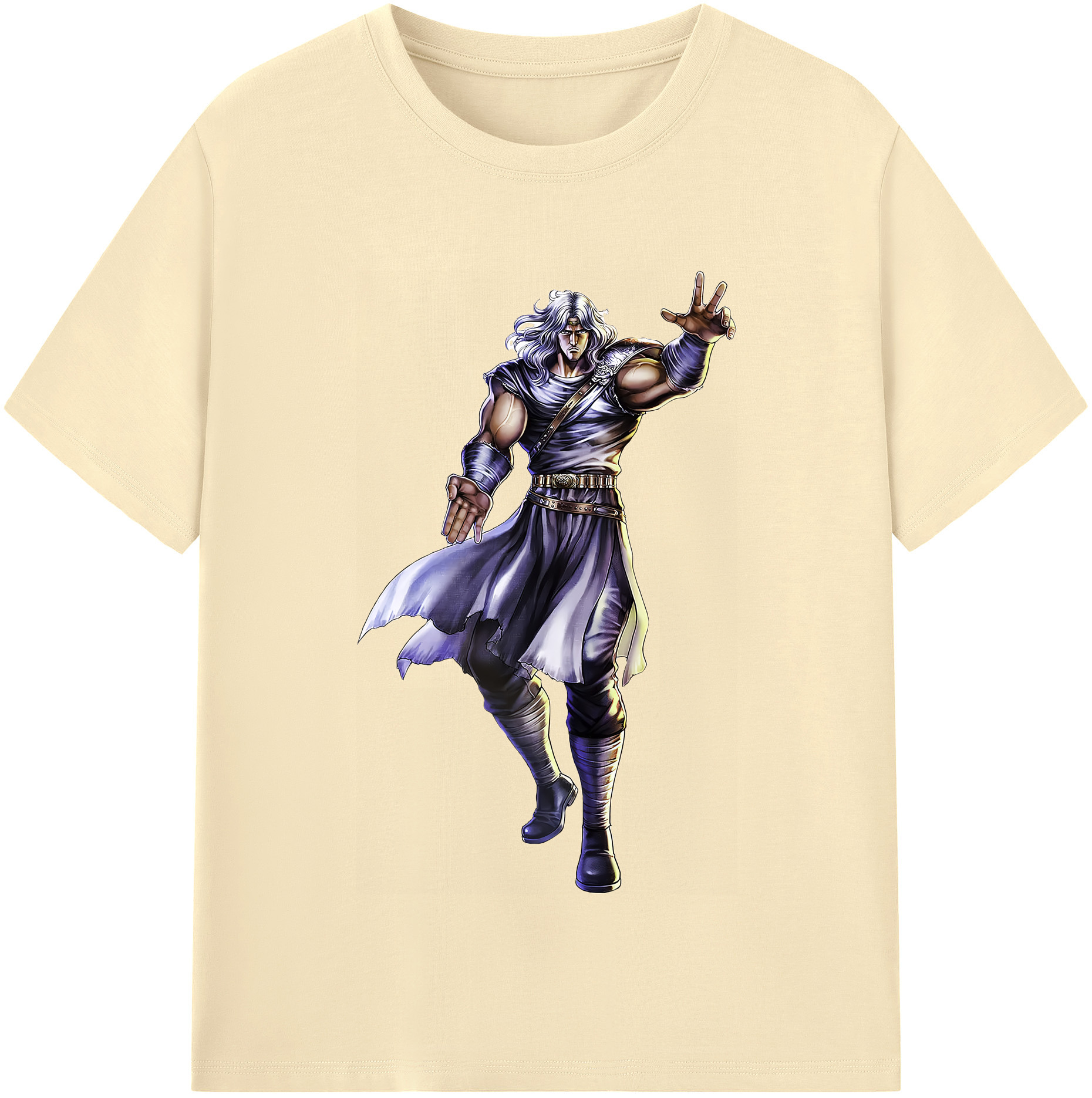 （画像用） 北斗の拳 Fist of the North Star 綿100％半袖Tシャツ（フロントプリント）