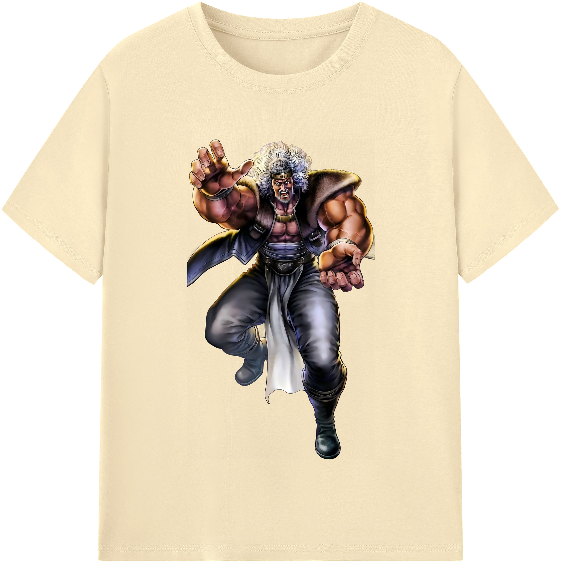 （画像用） 北斗の拳 Fist of the North Star 綿100％半袖Tシャツ（フロントプリント）