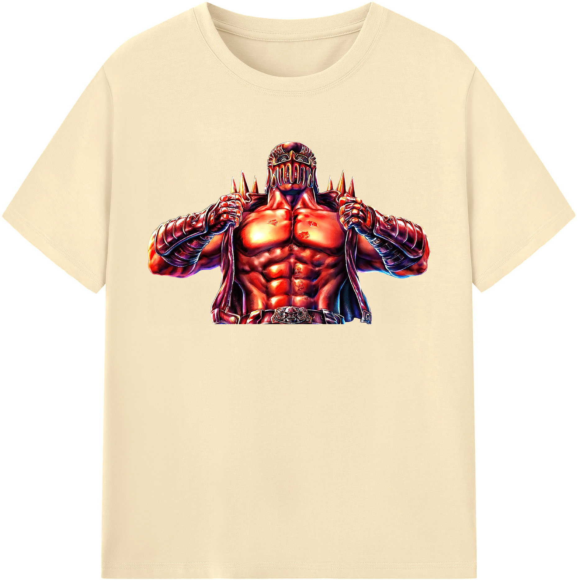 （画像用） 北斗の拳 Fist of the North Star 綿100％半袖Tシャツ（フロントプリント）