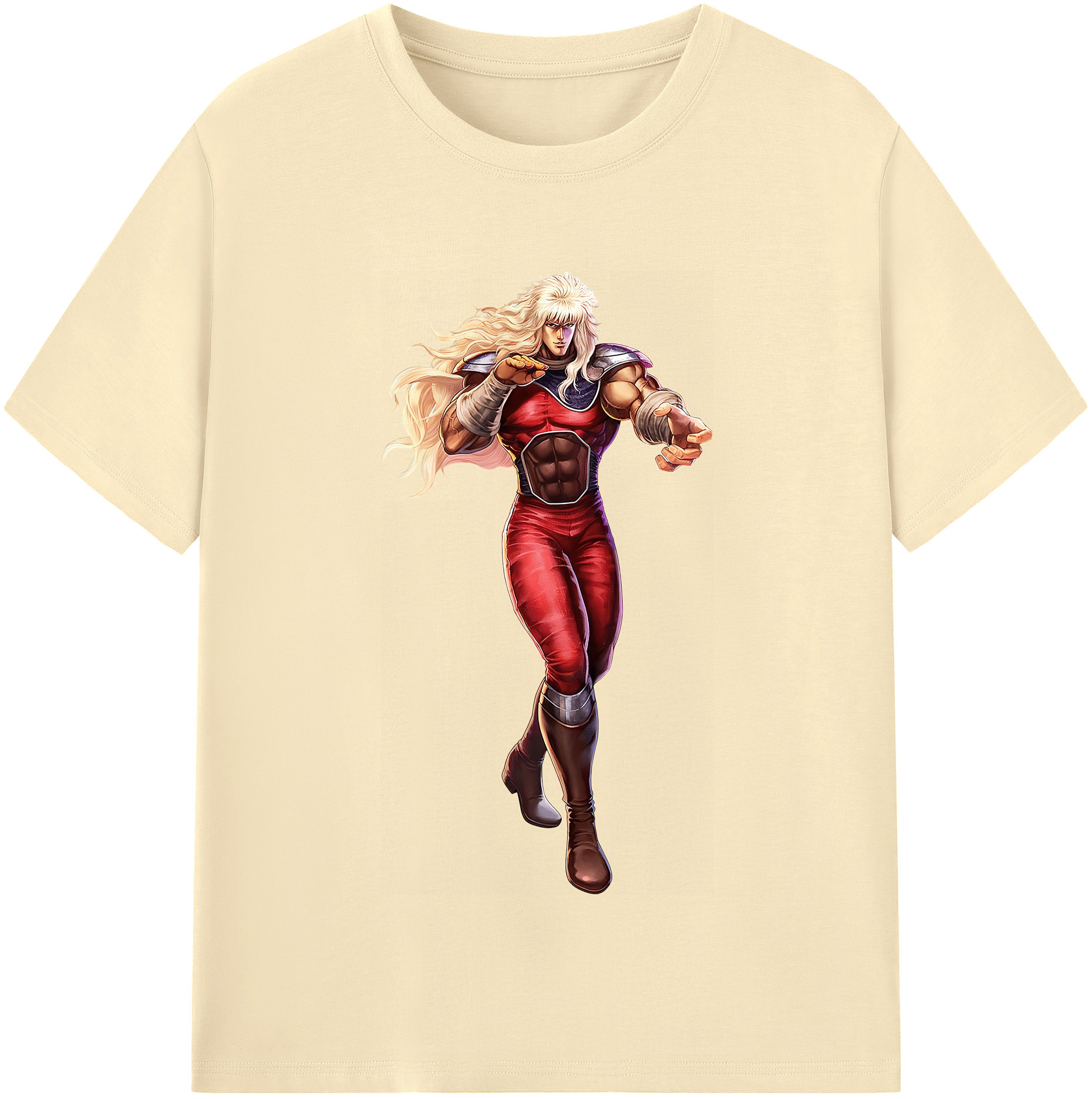（画像用） 北斗の拳 Fist of the North Star 綿100％半袖Tシャツ（フロントプリント）