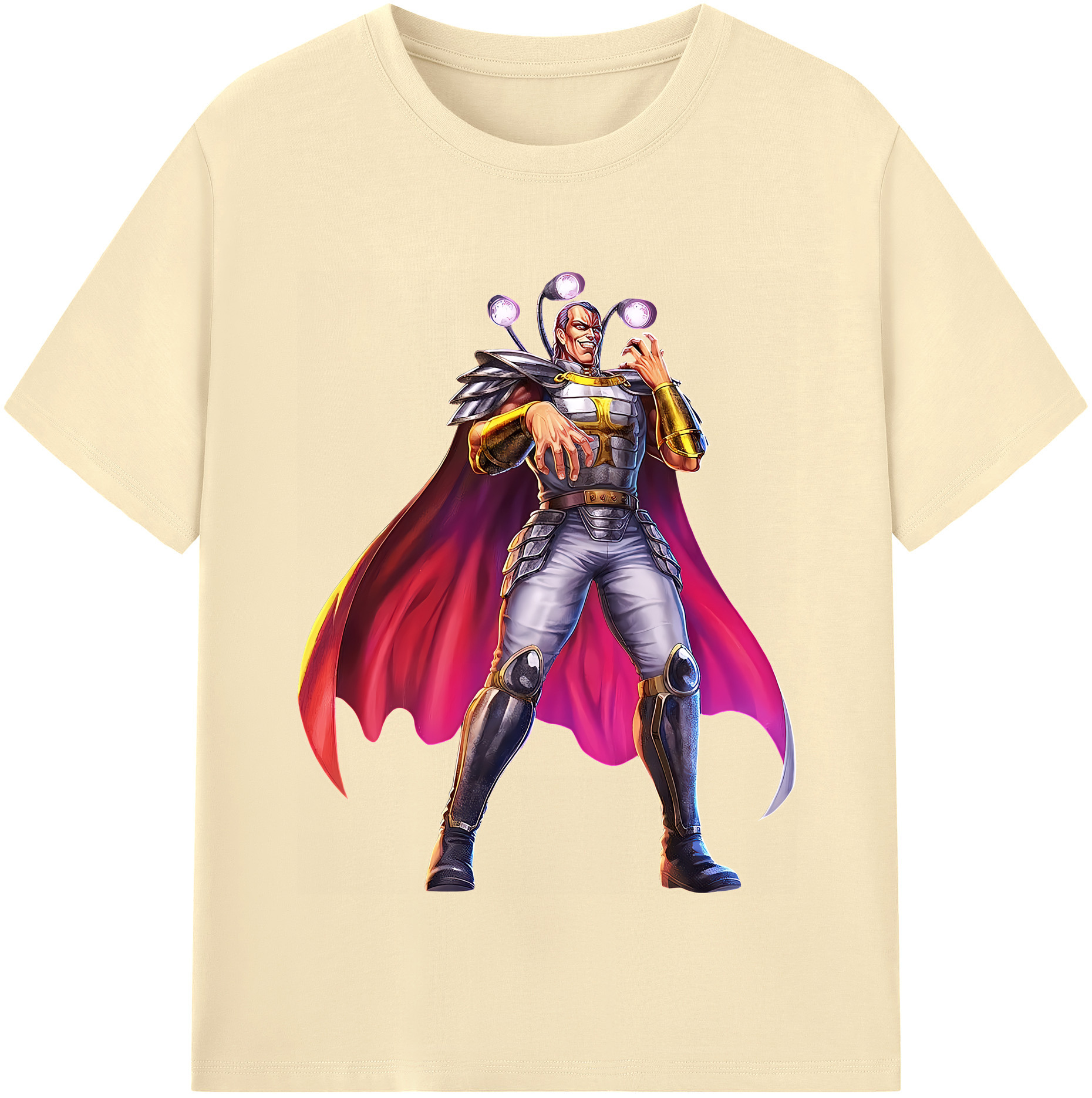 （画像用） 北斗の拳 Fist of the North Star 綿100％半袖Tシャツ（フロントプリント）