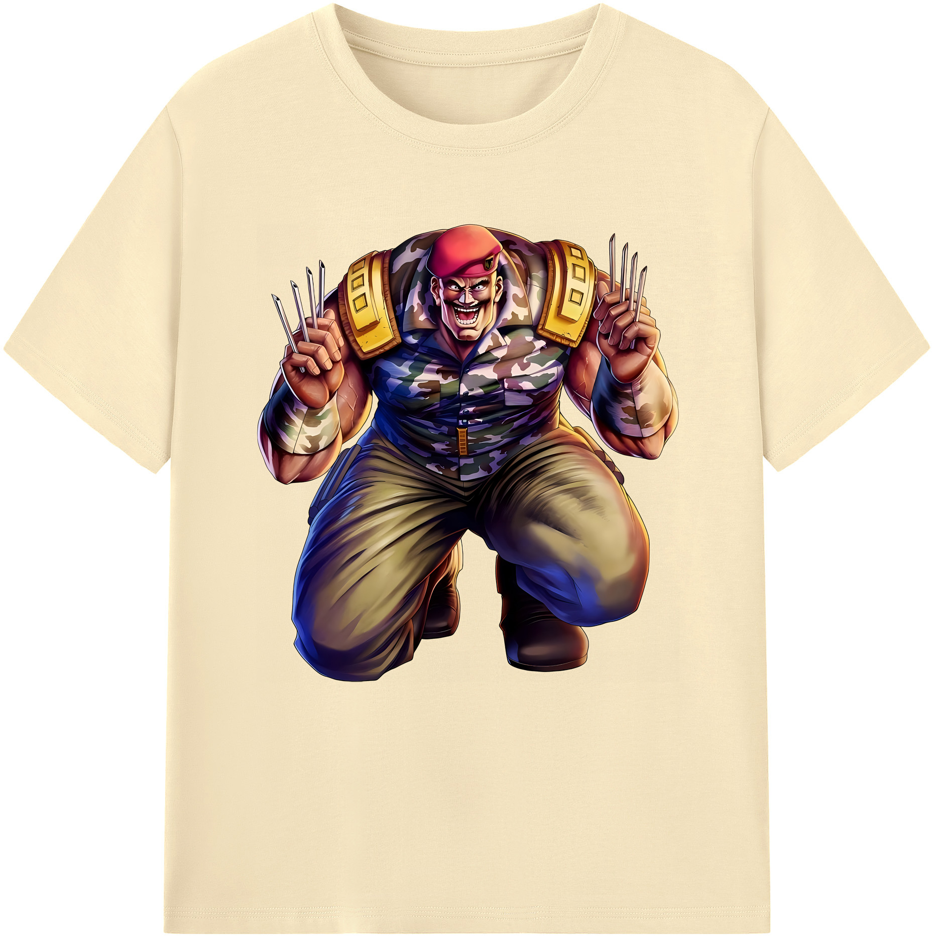 （画像用） 北斗の拳 Fist of the North Star 綿100％半袖Tシャツ（フロントプリント）