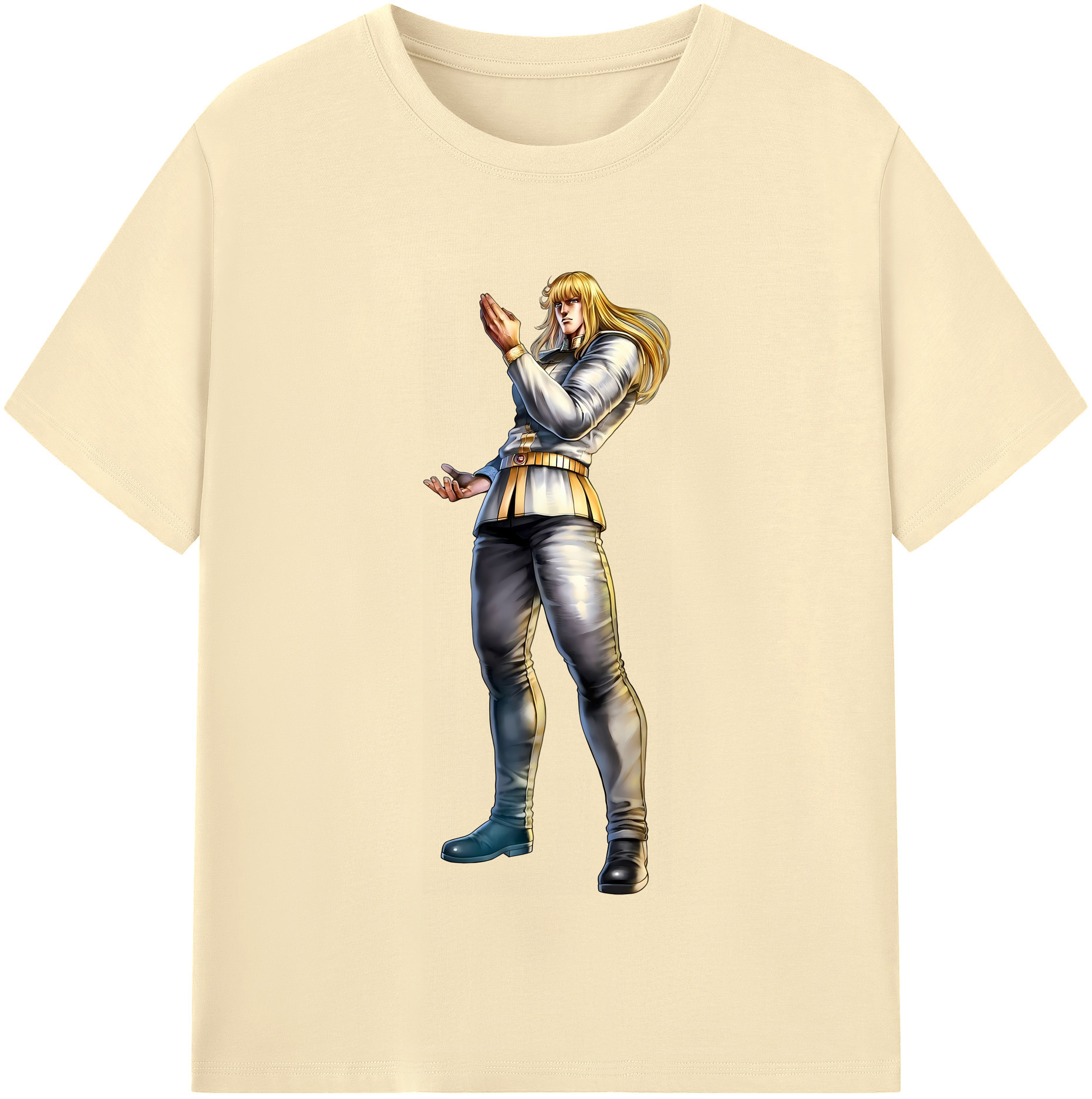（画像用） 北斗の拳 Fist of the North Star 綿100％半袖Tシャツ（フロントプリント）
