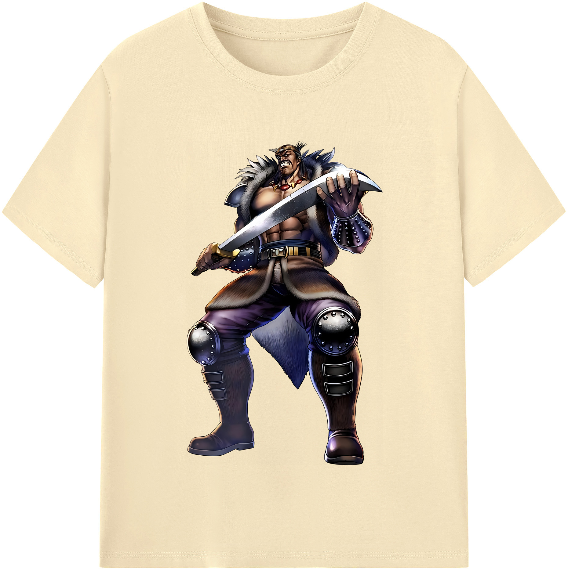 （画像用） 北斗の拳 Fist of the North Star 綿100％半袖Tシャツ（フロントプリント）
