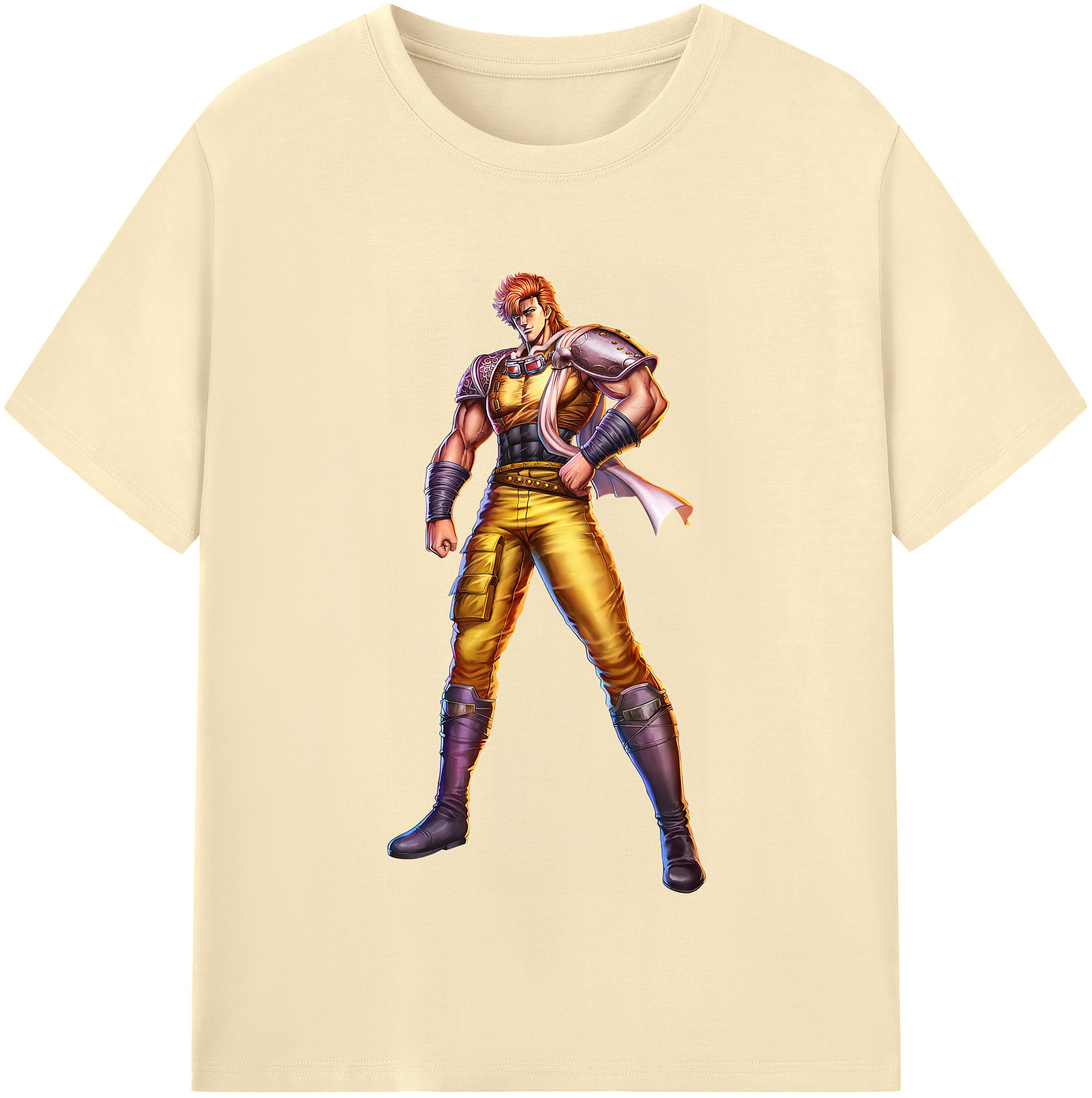 （画像用） 北斗の拳 Fist of the North Star 綿100％半袖Tシャツ（フロントプリント）
