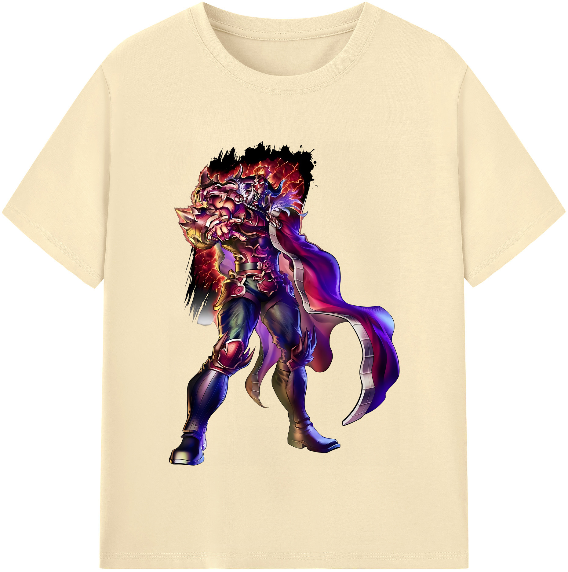 （画像用） 北斗の拳 Fist of the North Star 綿100％半袖Tシャツ（フロントプリント）