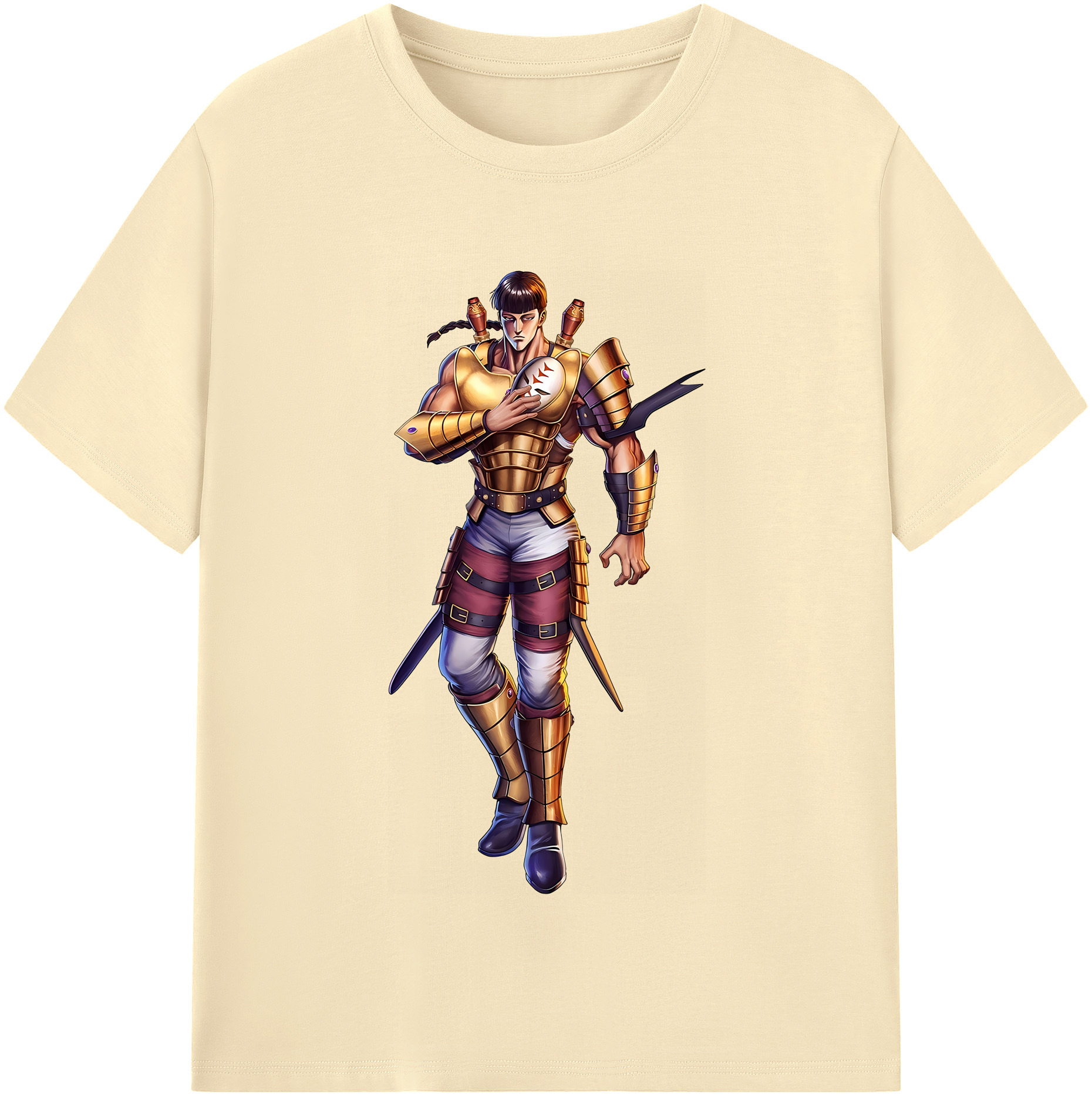 （画像用） 北斗の拳 Fist of the North Star 綿100％半袖Tシャツ（フロントプリント）