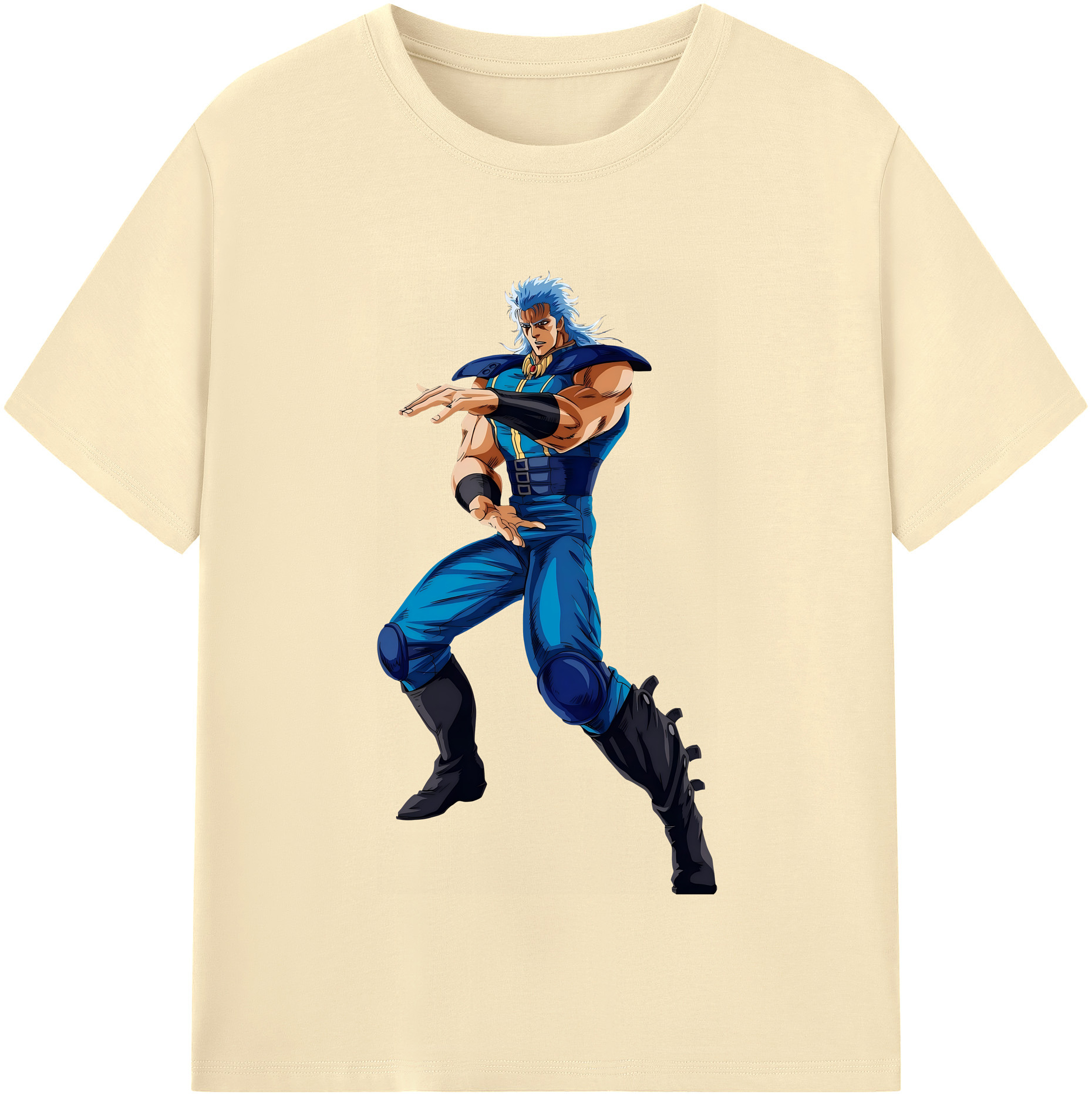 （画像用） 北斗の拳 Fist of the North Star 綿100％半袖Tシャツ（フロントプリント）