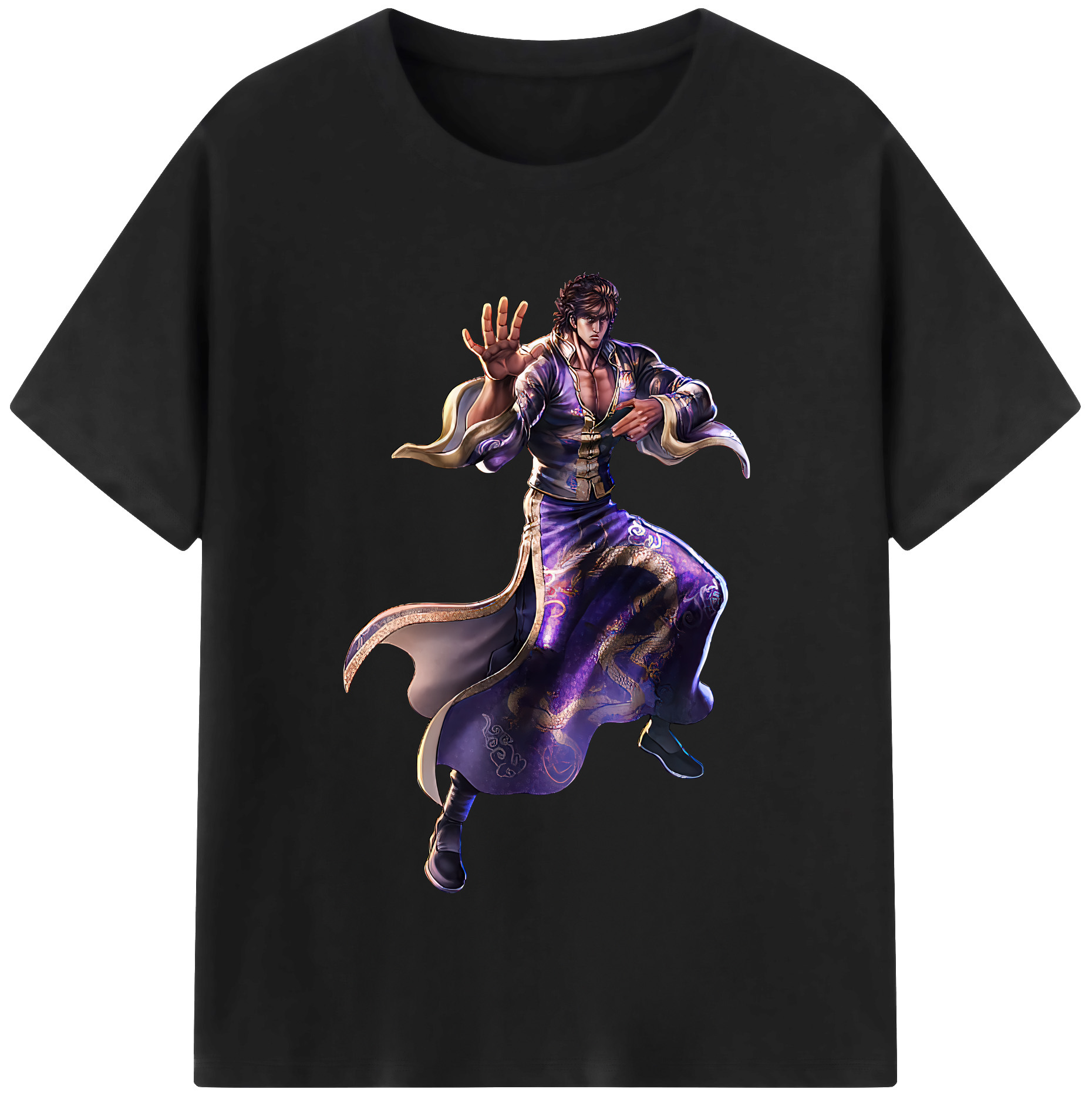 （画像用） 北斗の拳 Fist of the North Star 綿100％半袖Tシャツ（フロントプリント）