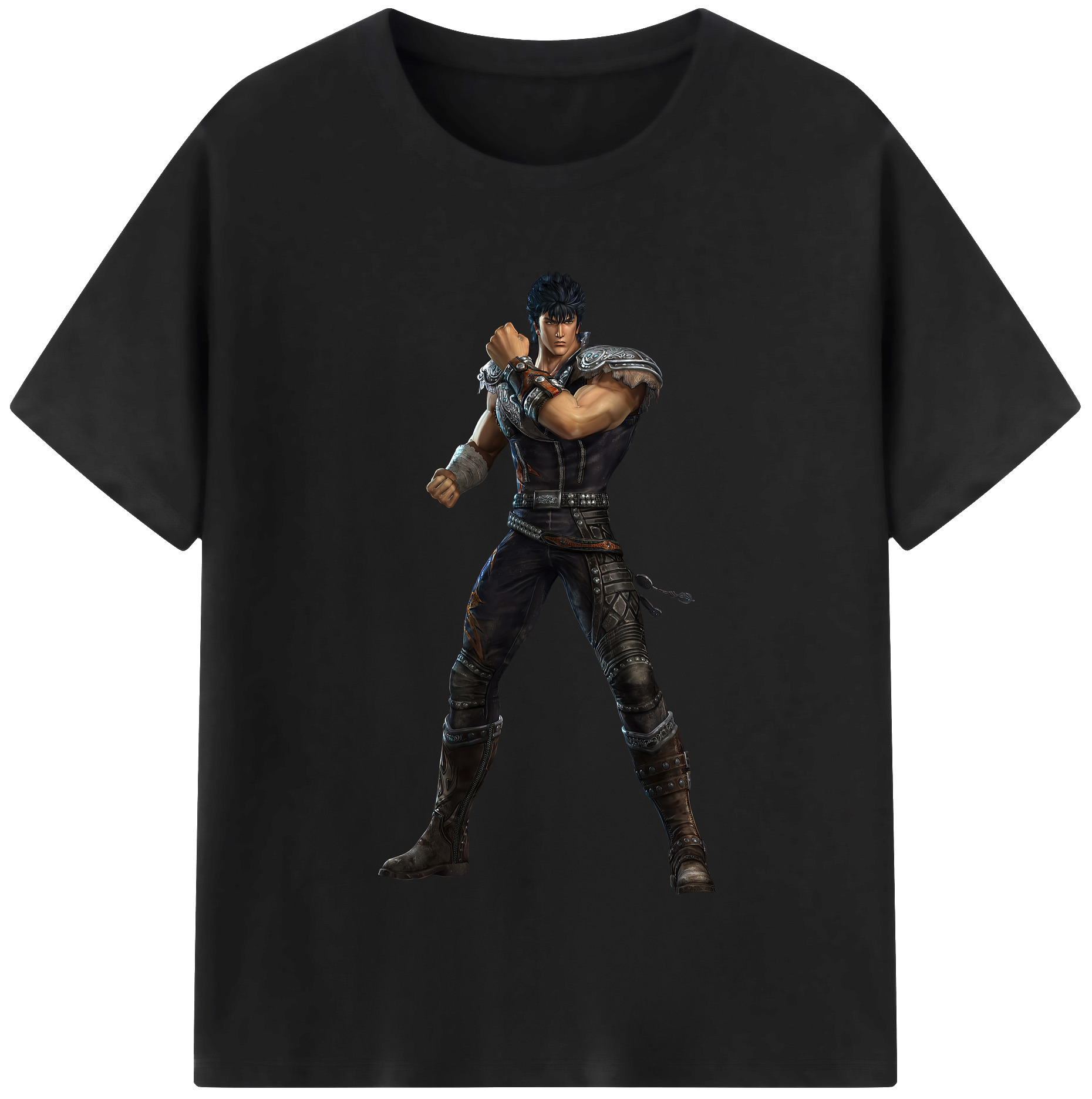 （画像用） 北斗の拳 Fist of the North Star 綿100％半袖Tシャツ（フロントプリント）