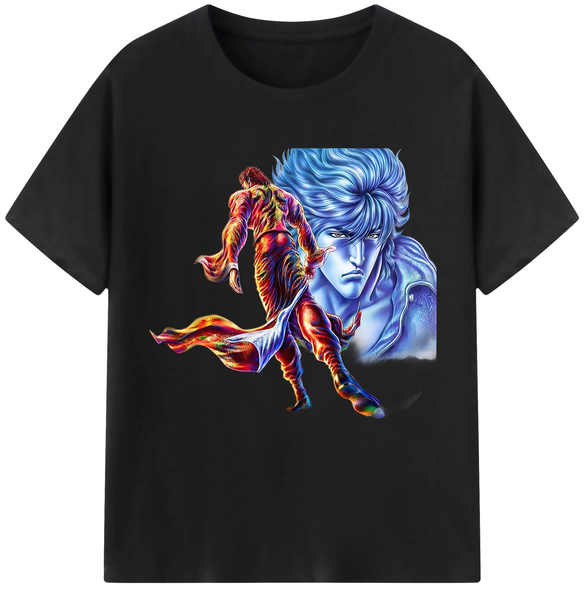 （画像用） 北斗の拳 Fist of the North Star 綿100％半袖Tシャツ（フロントプリント）