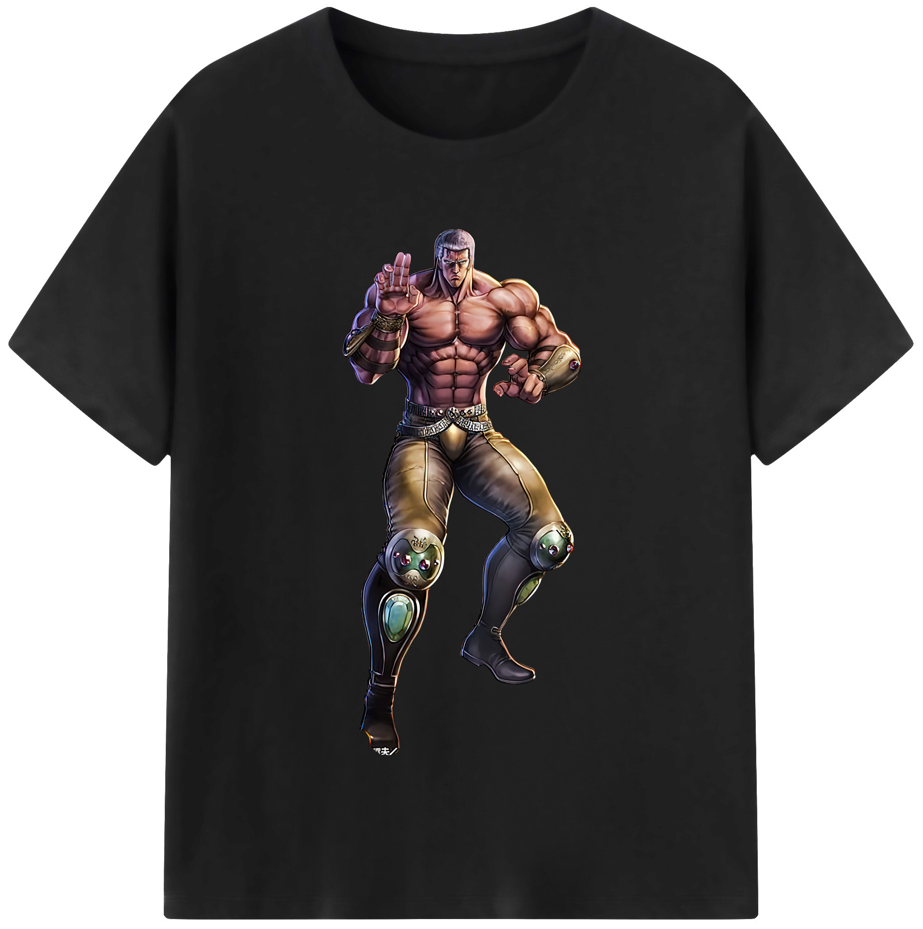 （画像用） 北斗の拳 Fist of the North Star 綿100％半袖Tシャツ（フロントプリント）