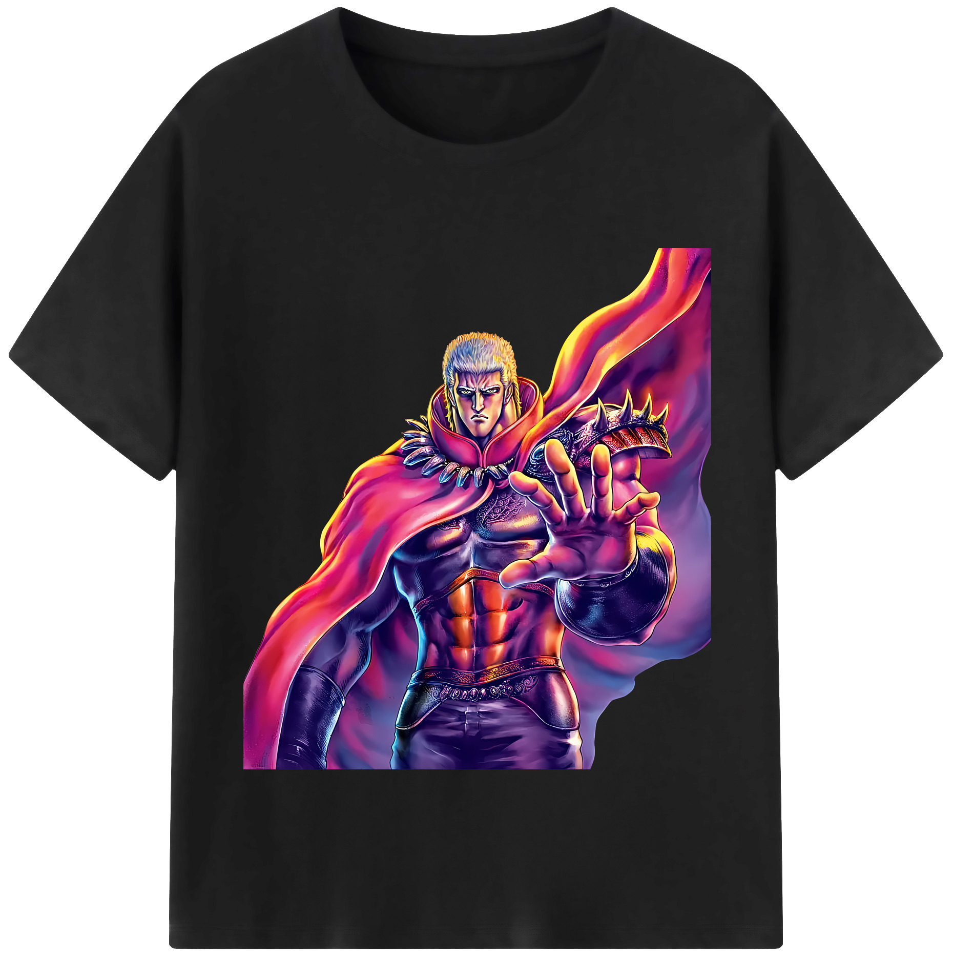 （画像用） 北斗の拳 Fist of the North Star 綿100％半袖Tシャツ（フロントプリント）