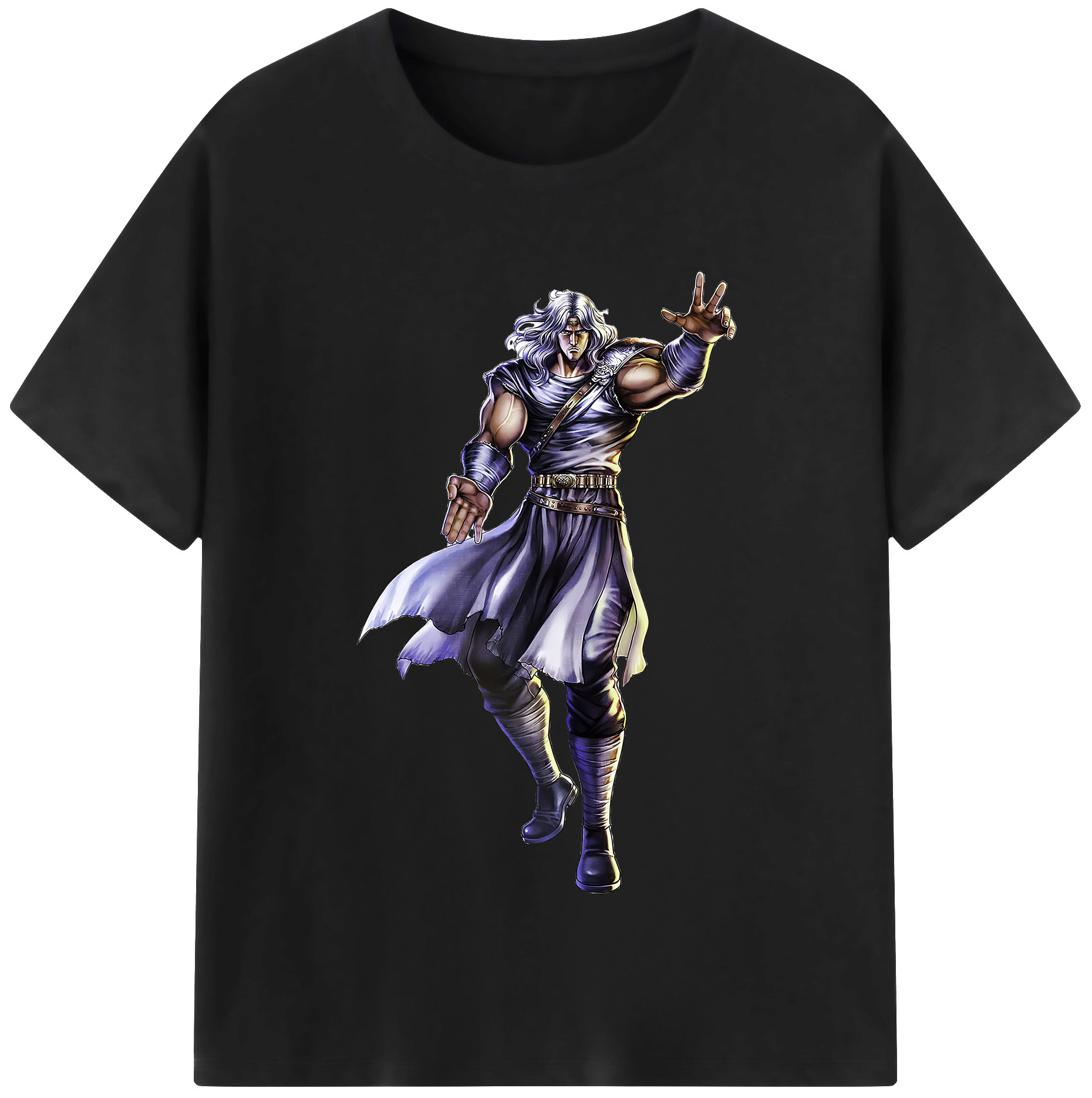 （画像用） 北斗の拳 Fist of the North Star 綿100％半袖Tシャツ（フロントプリント）