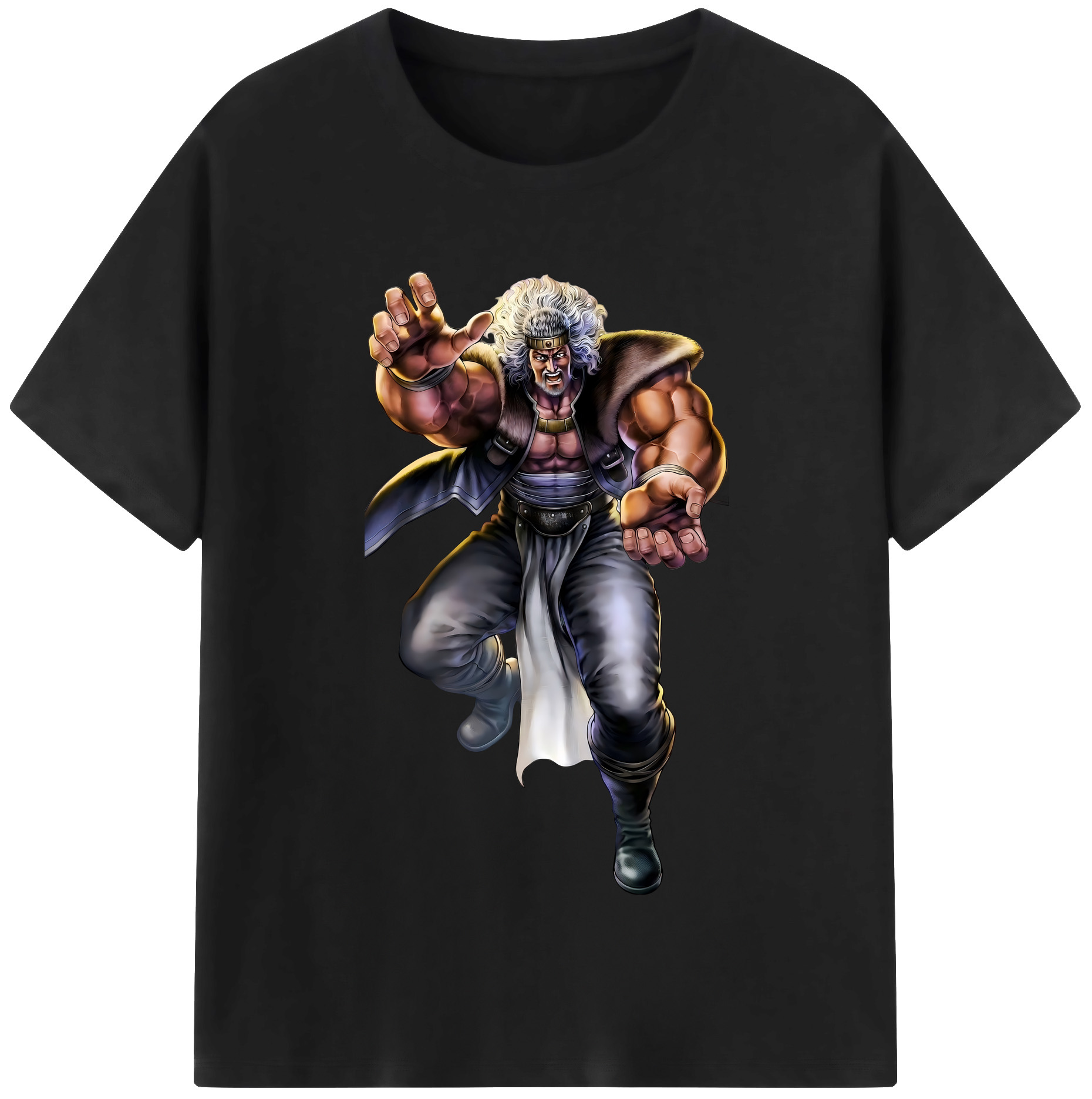 （画像用） 北斗の拳 Fist of the North Star 綿100％半袖Tシャツ（フロントプリント）
