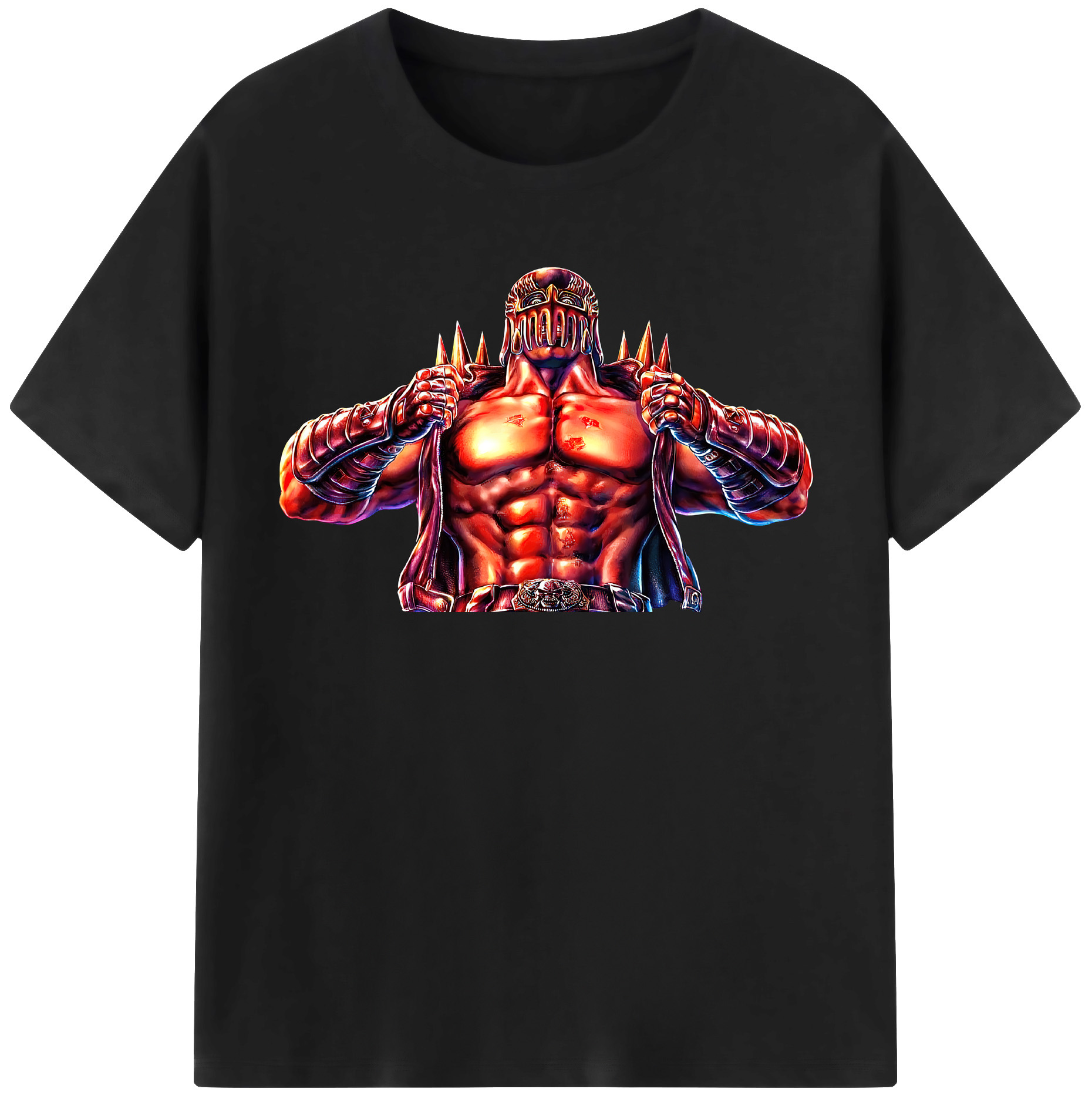 （画像用） 北斗の拳 Fist of the North Star 綿100％半袖Tシャツ（フロントプリント）