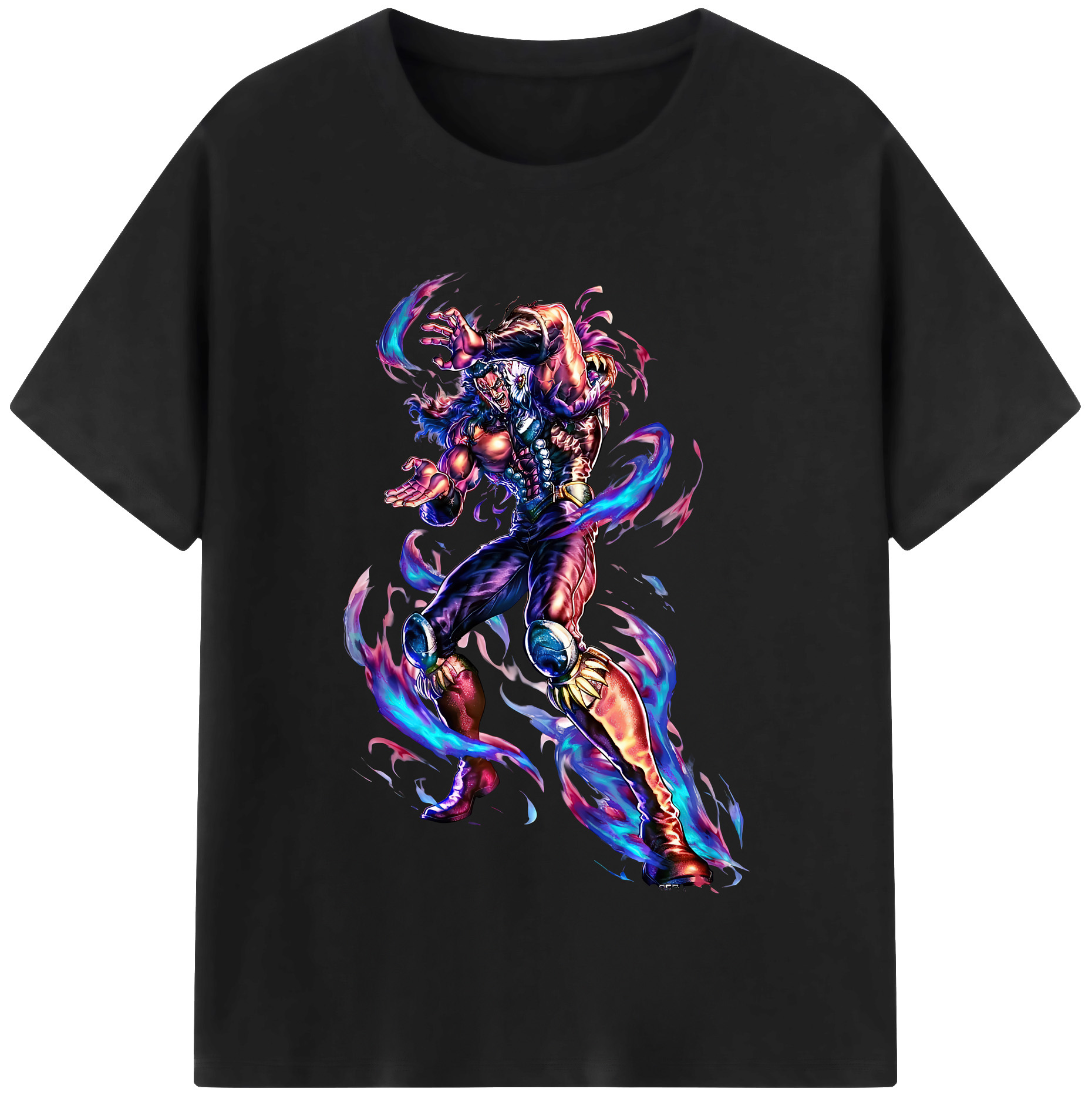 （画像用） 北斗の拳 Fist of the North Star 綿100％半袖Tシャツ（フロントプリント）