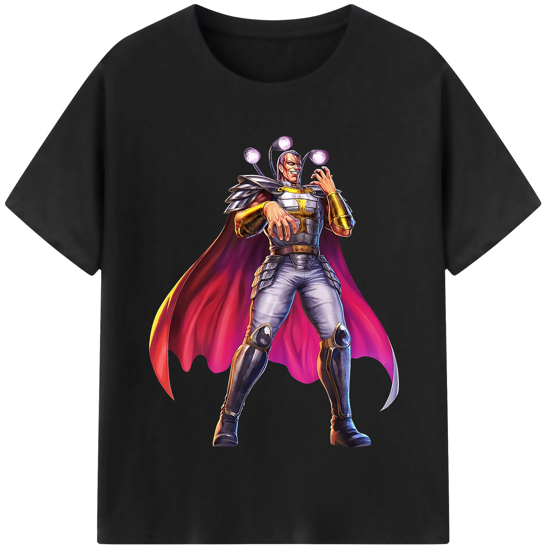 （画像用） 北斗の拳 Fist of the North Star 綿100％半袖Tシャツ（フロントプリント）