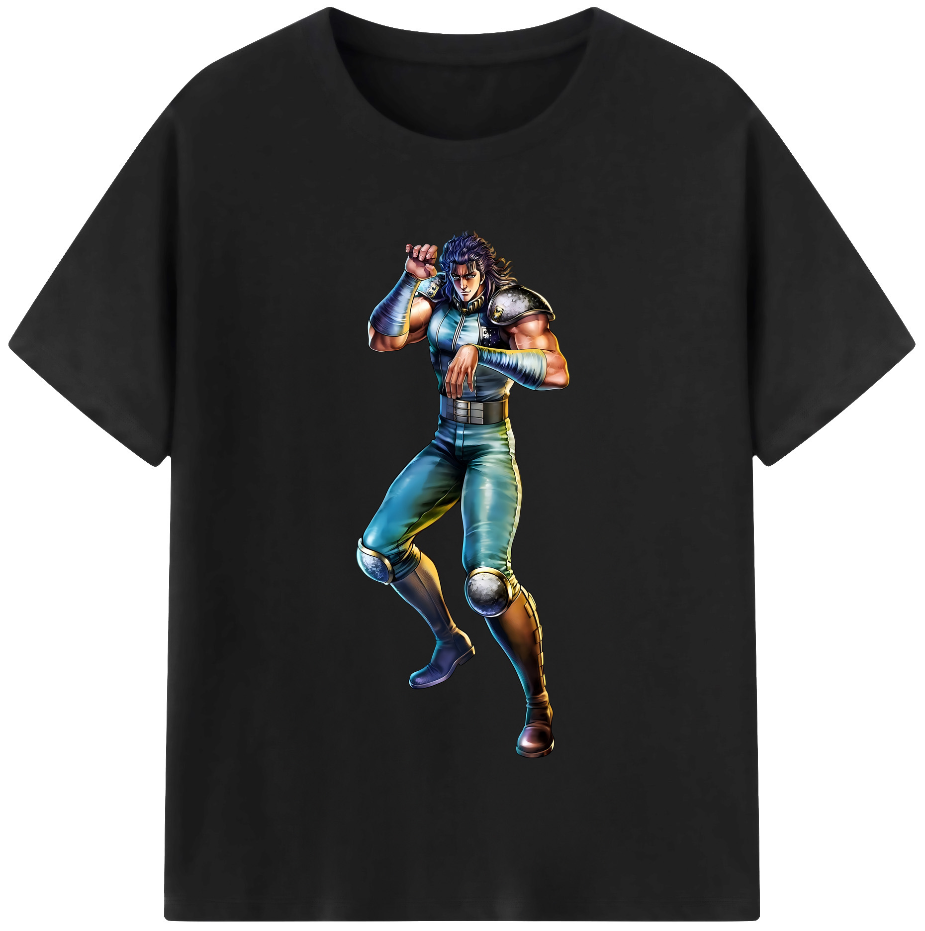 （画像用） 北斗の拳 Fist of the North Star 綿100％半袖Tシャツ（フロントプリント）