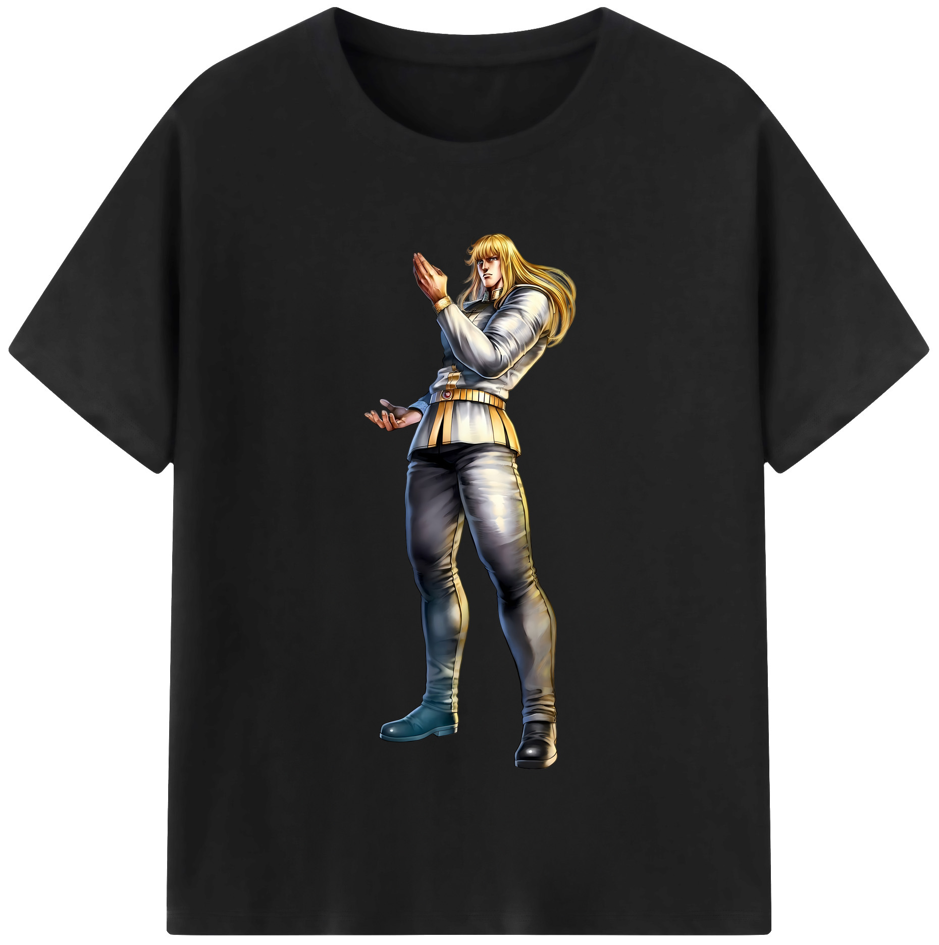 （画像用） 北斗の拳 Fist of the North Star 綿100％半袖Tシャツ（フロントプリント）