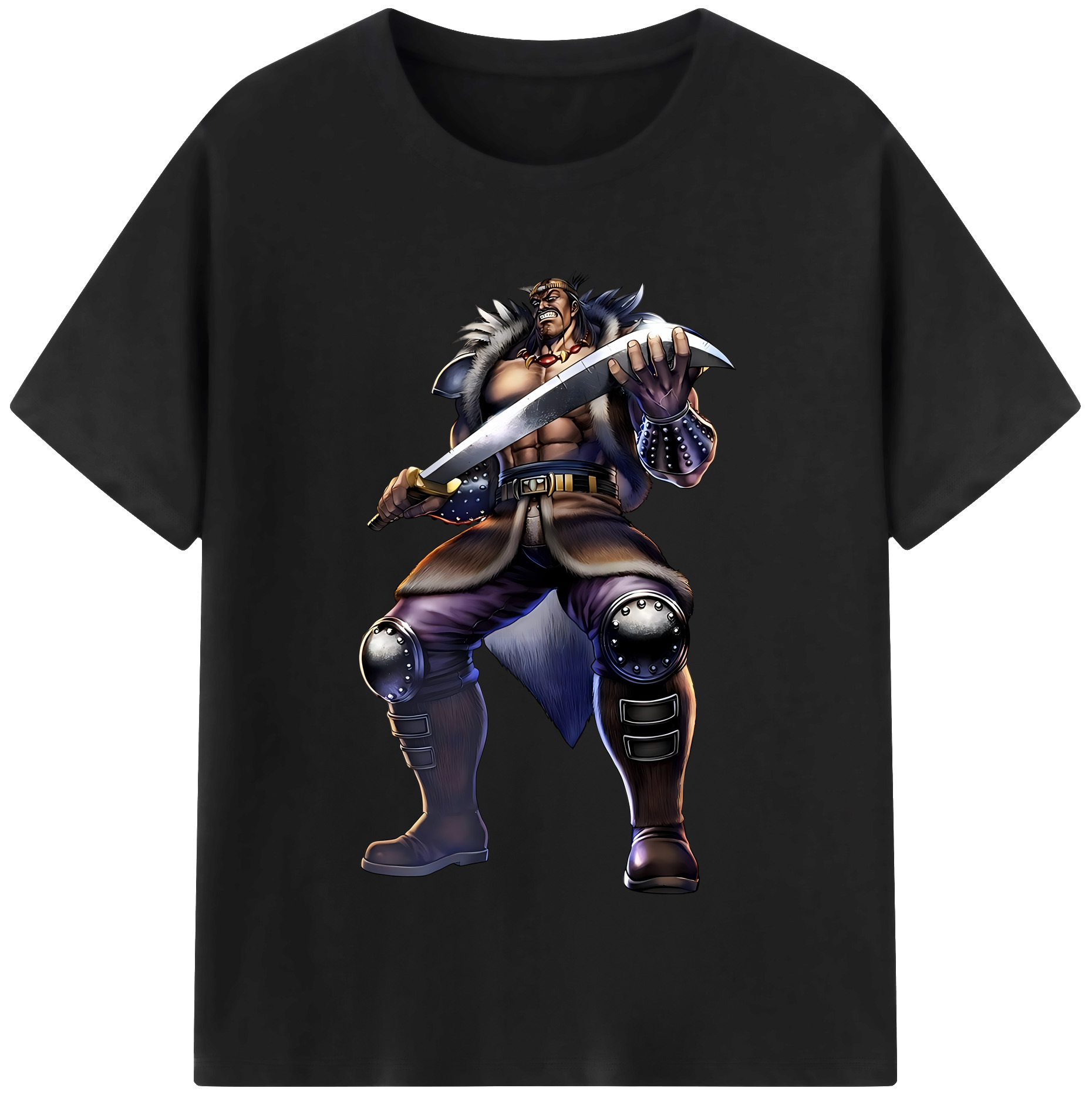 （画像用） 北斗の拳 Fist of the North Star 綿100％半袖Tシャツ（フロントプリント）