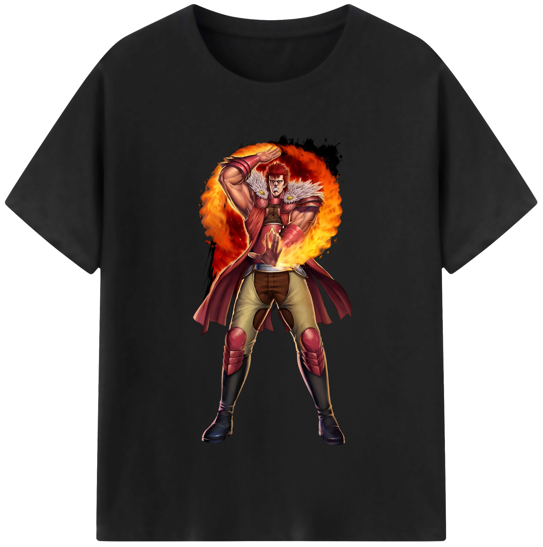 （画像用） 北斗の拳 Fist of the North Star 綿100％半袖Tシャツ（フロントプリント）