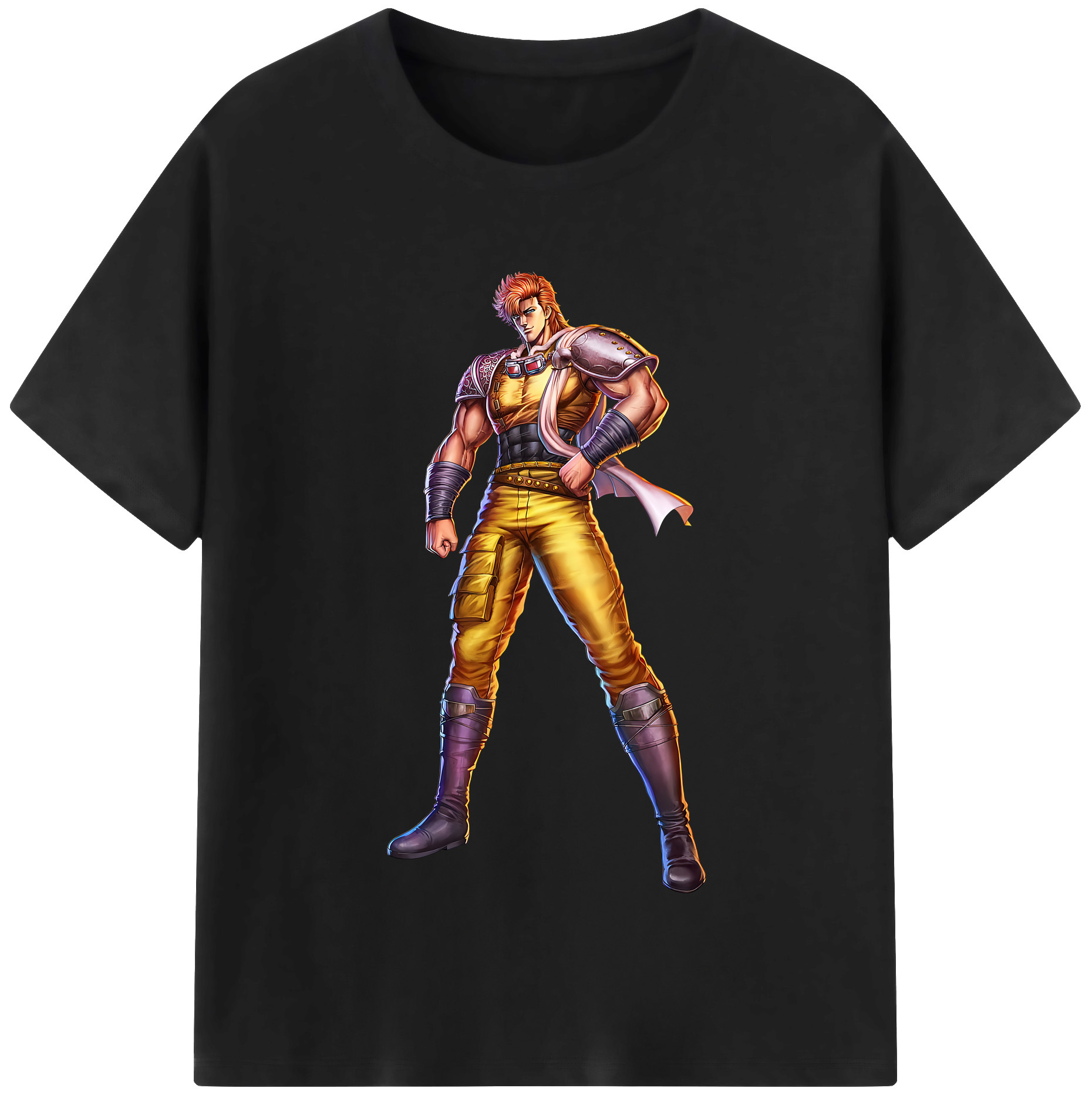 （画像用） 北斗の拳 Fist of the North Star 綿100％半袖Tシャツ（フロントプリント）