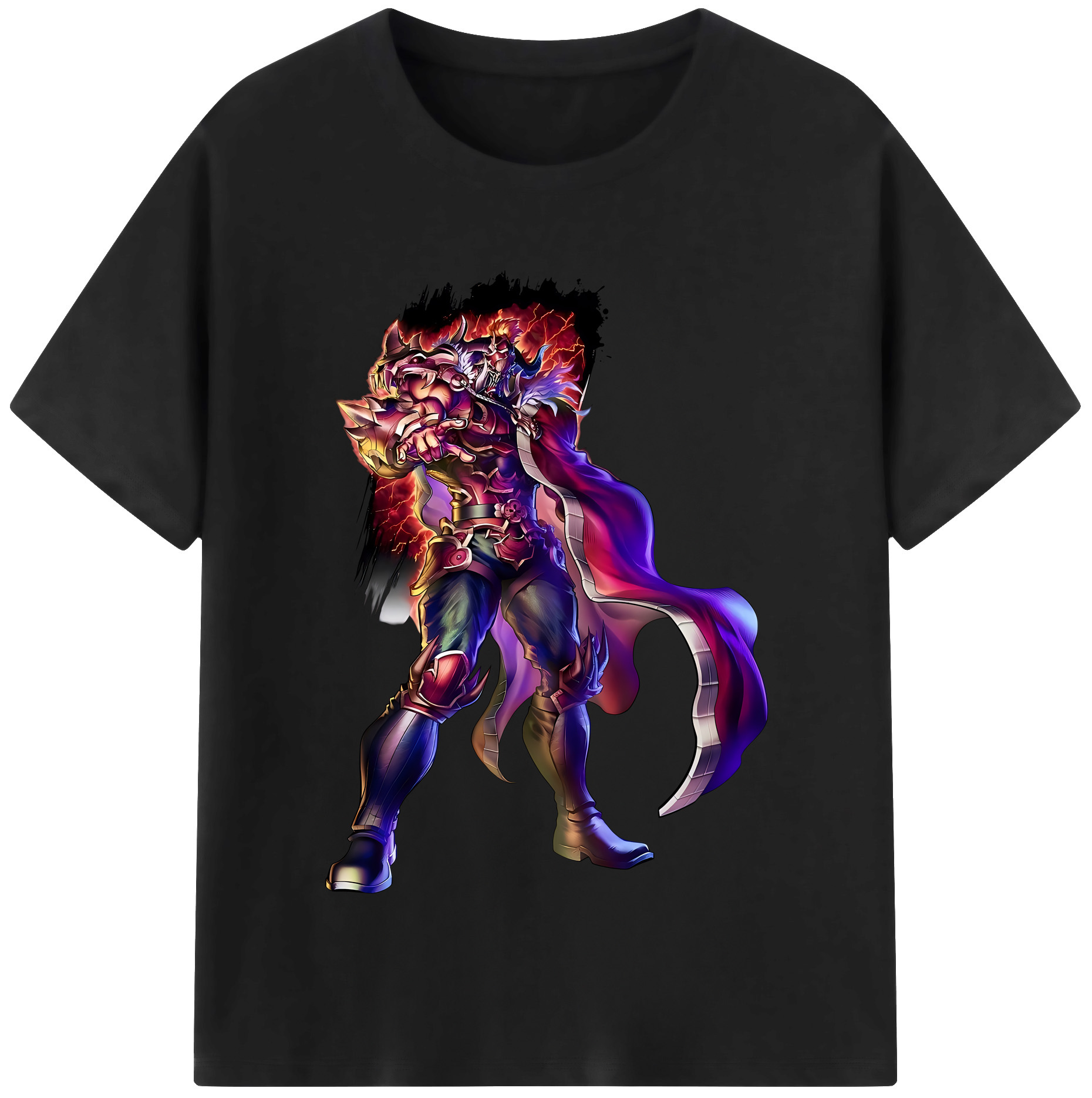 （画像用） 北斗の拳 Fist of the North Star 綿100％半袖Tシャツ（フロントプリント）