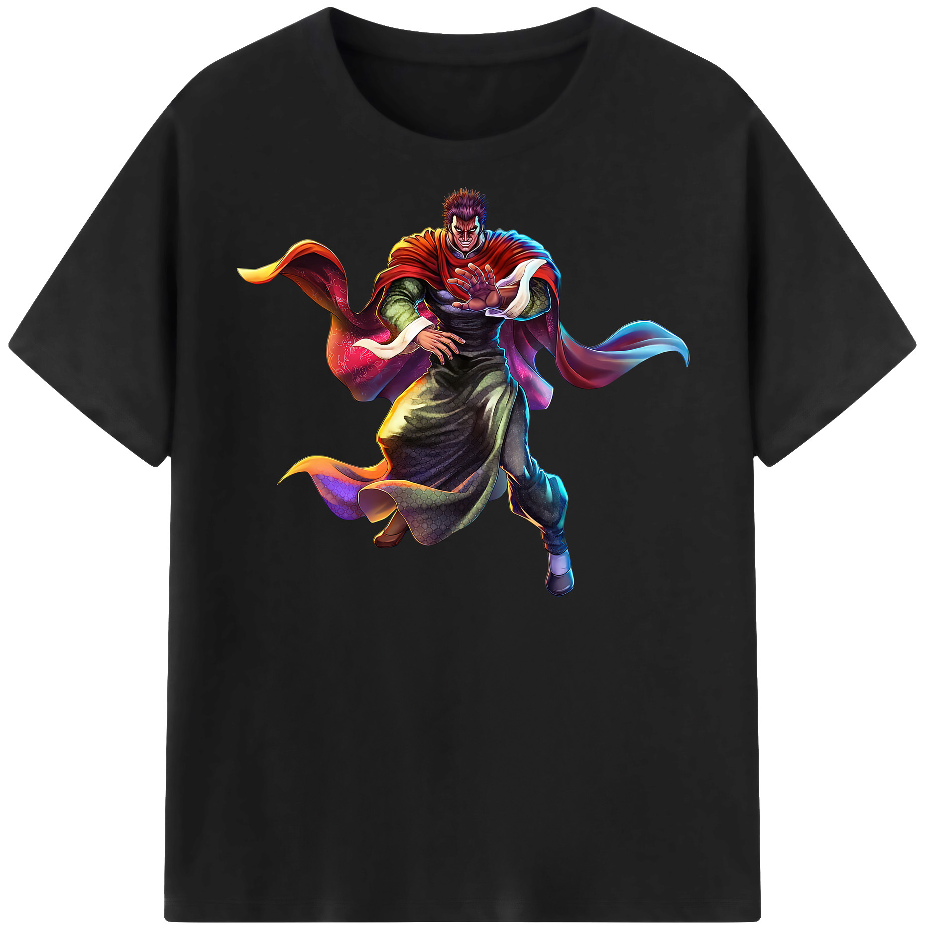 （画像用） 北斗の拳 Fist of the North Star 綿100％半袖Tシャツ（フロントプリント）