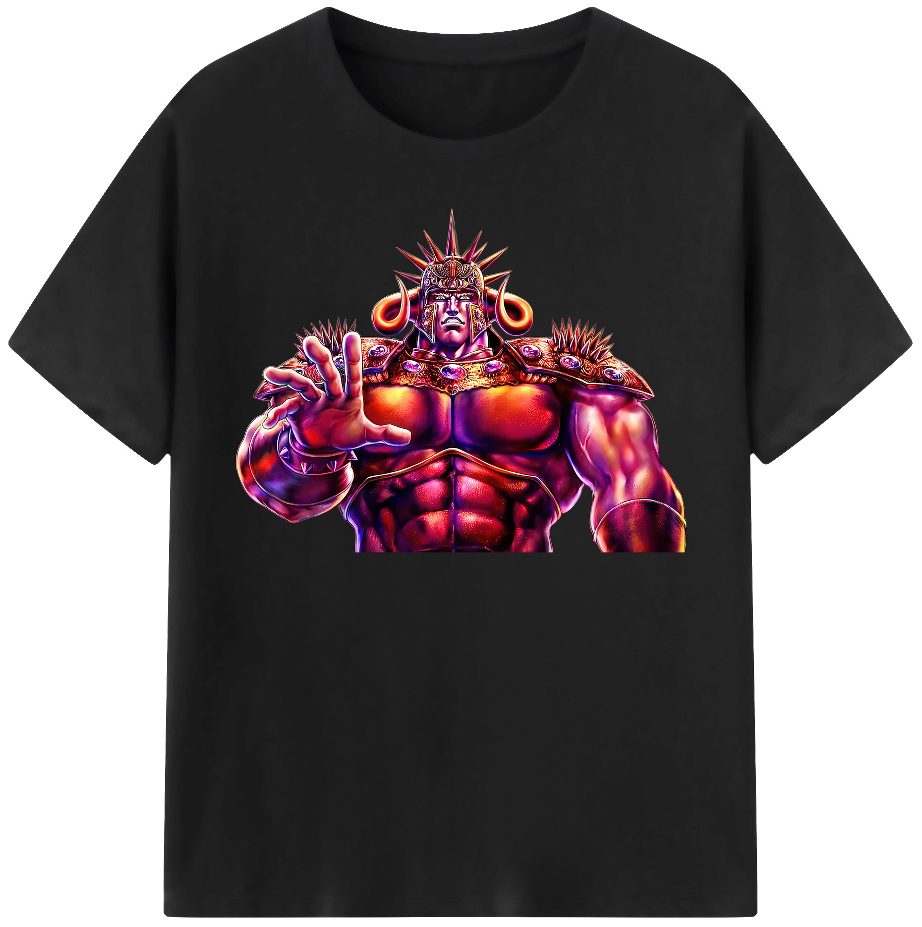 （画像用） 北斗の拳 Fist of the North Star 綿100％半袖Tシャツ（フロントプリント）