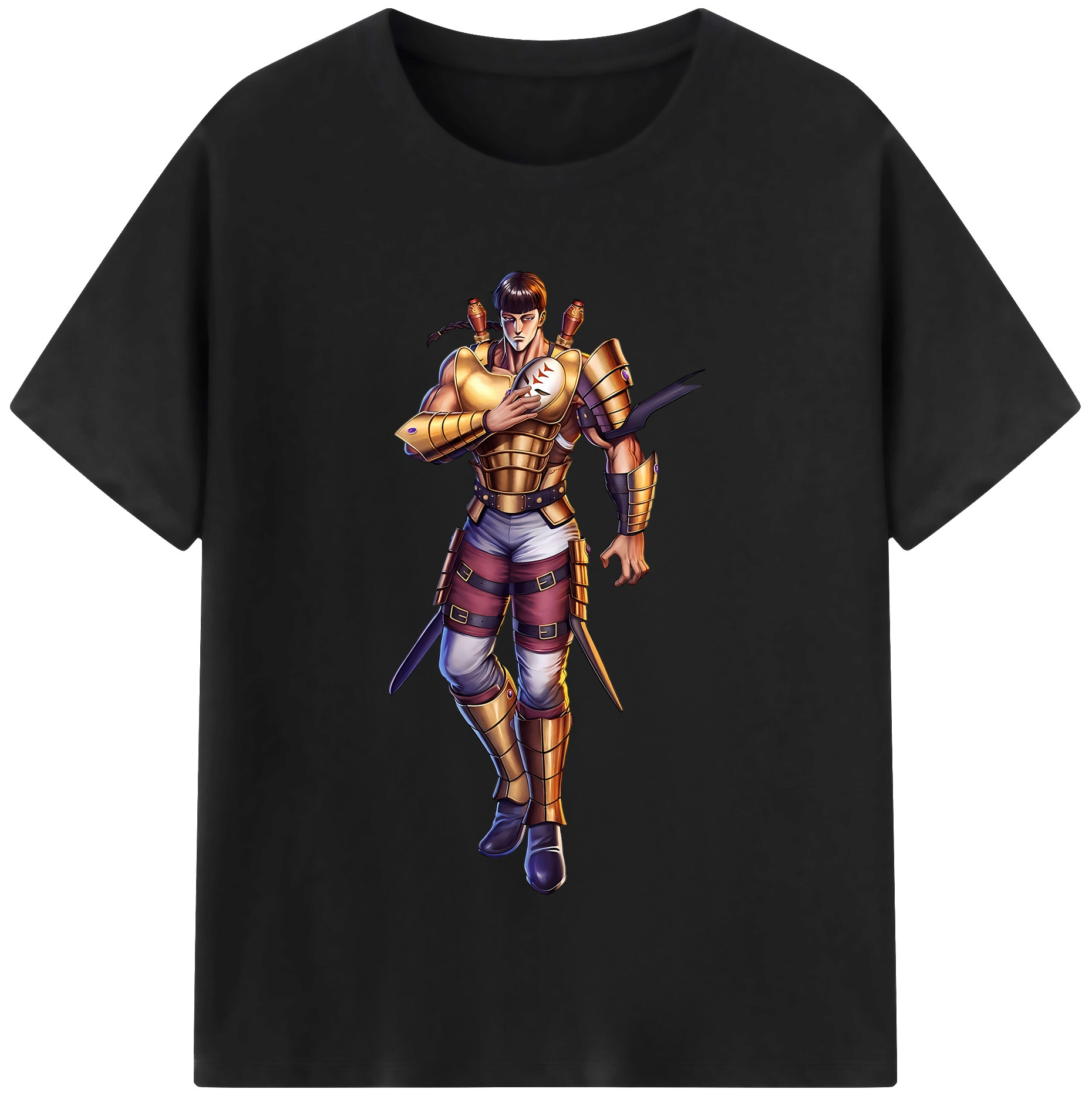 （画像用） 北斗の拳 Fist of the North Star 綿100％半袖Tシャツ（フロントプリント）