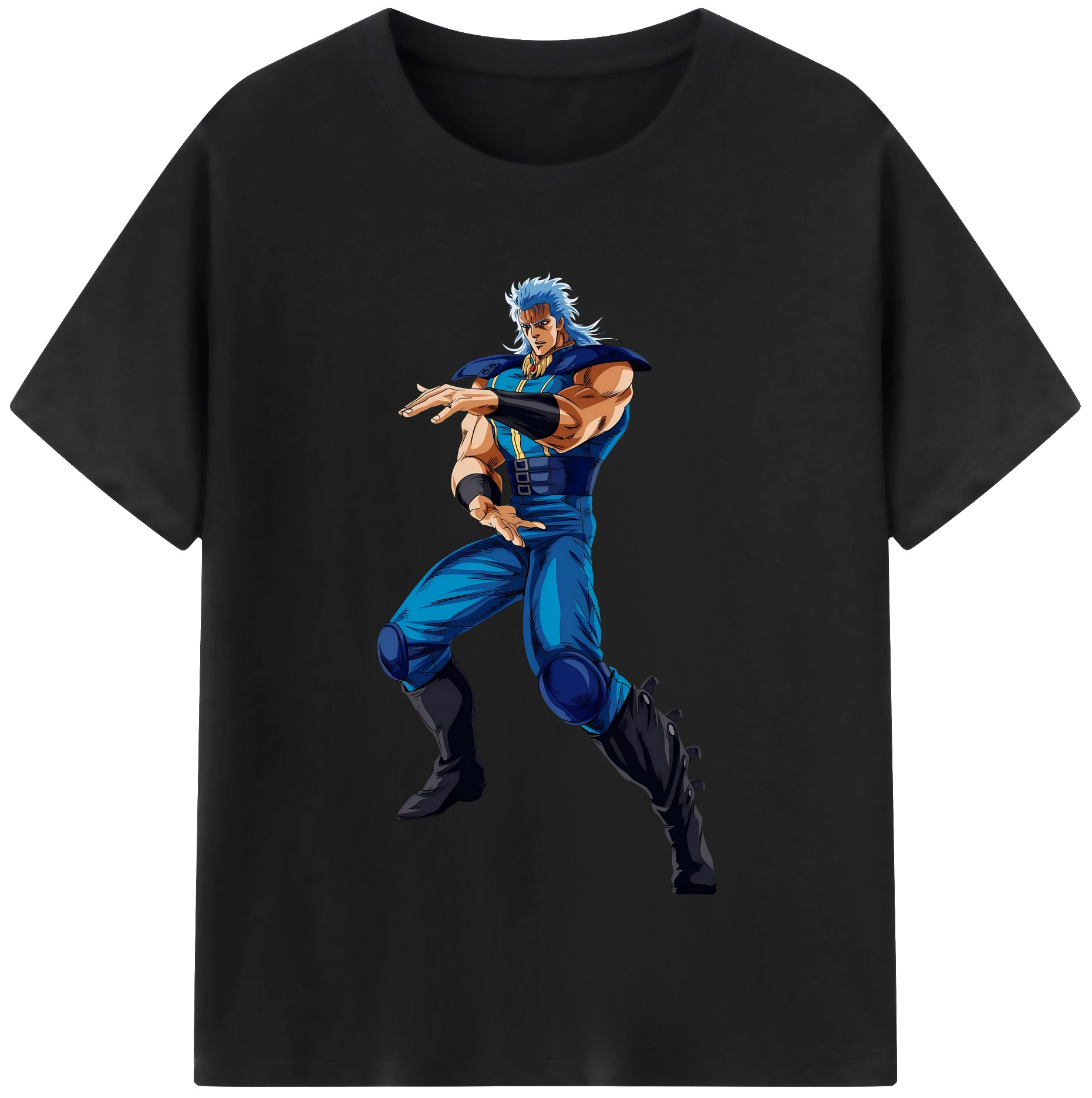 （画像用） 北斗の拳 Fist of the North Star 綿100％半袖Tシャツ（フロントプリント）