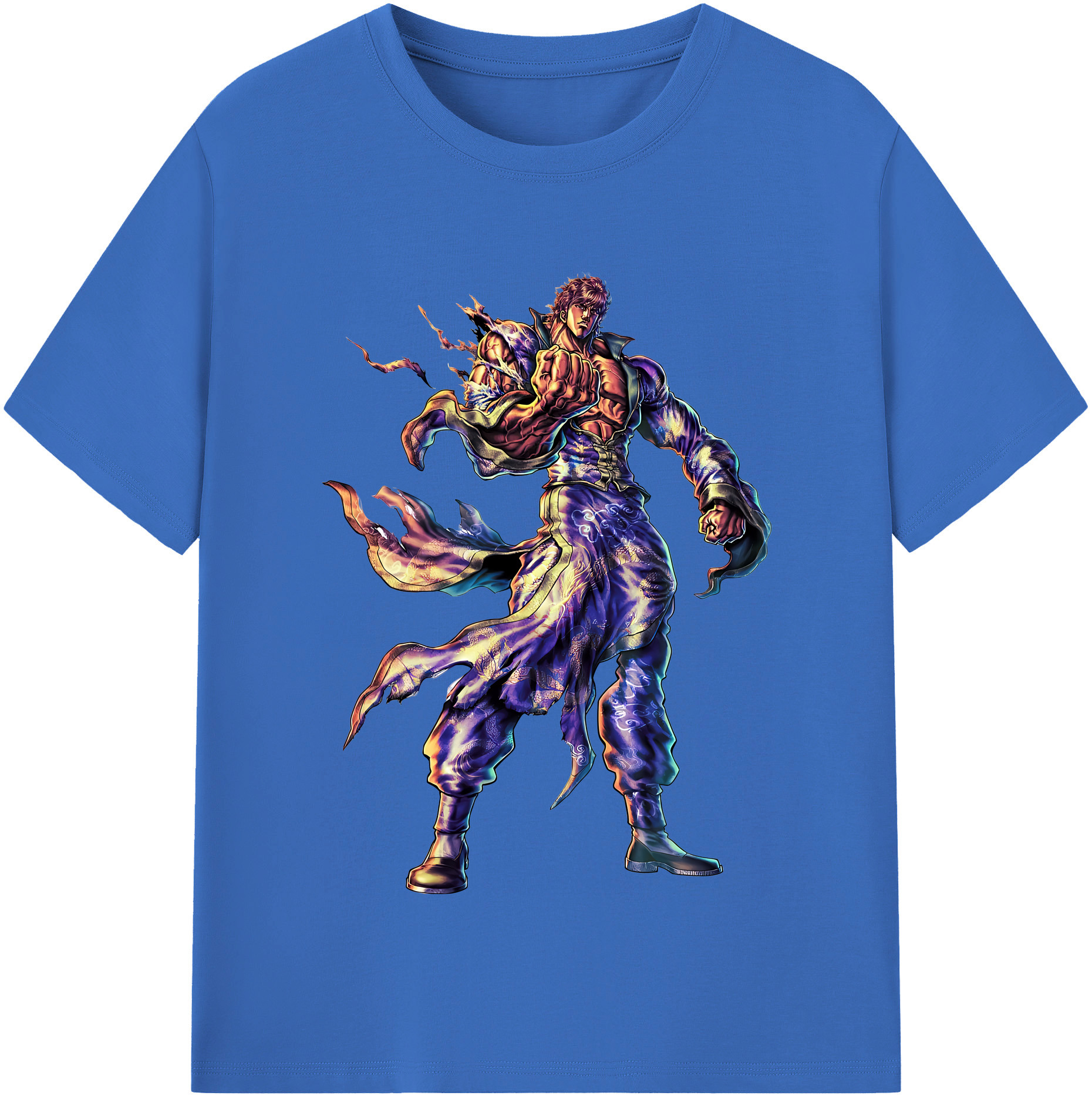 （画像用） 北斗の拳 Fist of the North Star 綿100％半袖Tシャツ（フロントプリント）