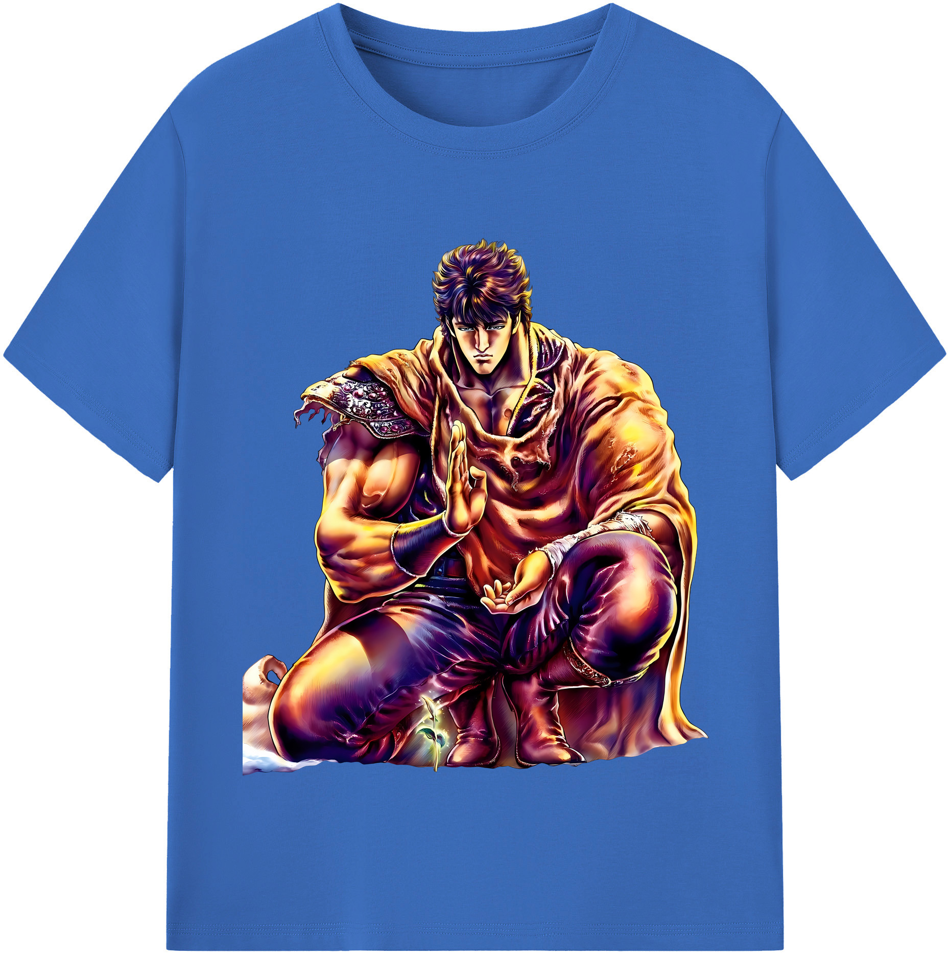 （画像用） 北斗の拳 Fist of the North Star 綿100％半袖Tシャツ（フロントプリント）