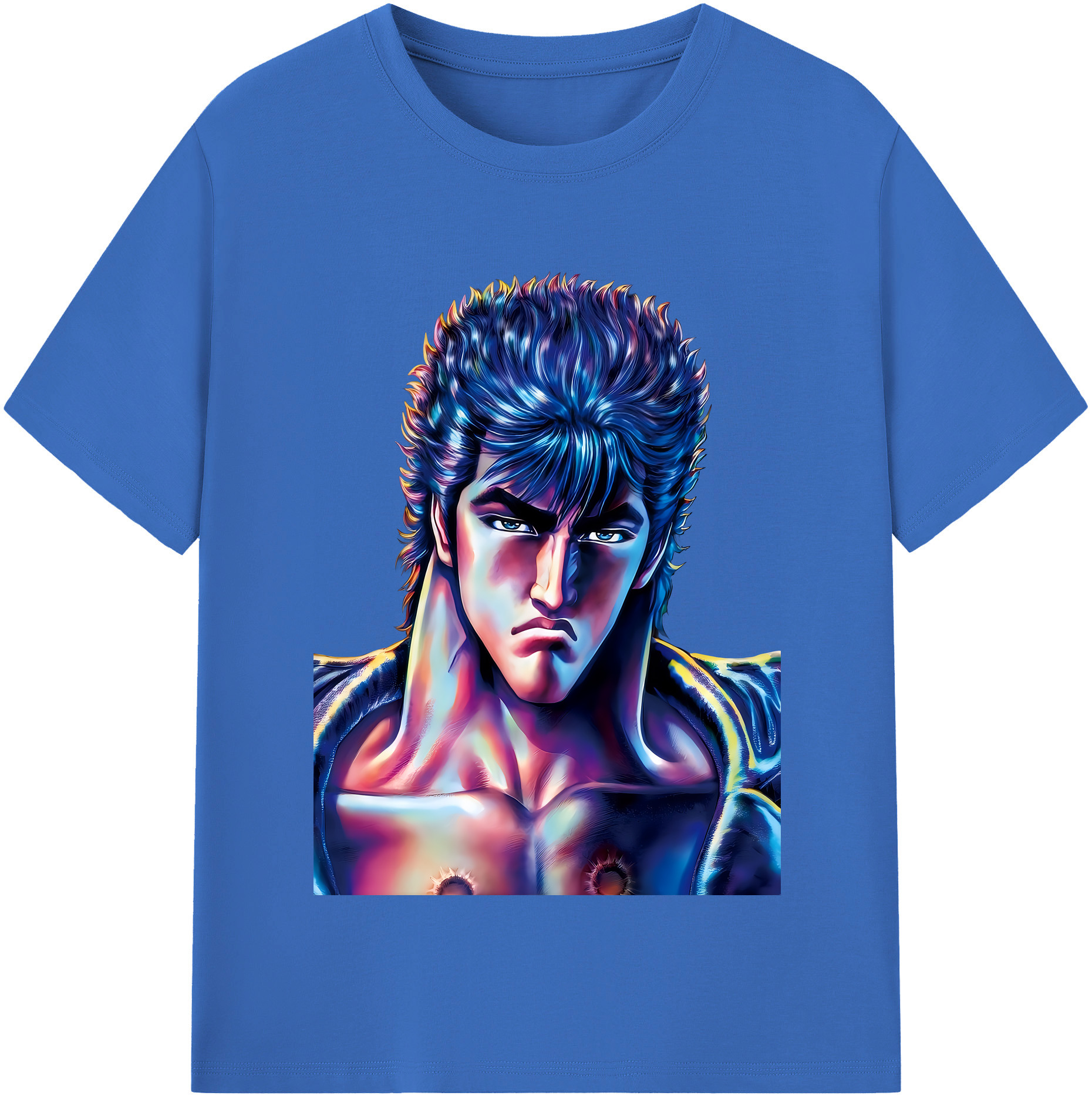 （画像用） 北斗の拳 Fist of the North Star 綿100％半袖Tシャツ（フロントプリント）