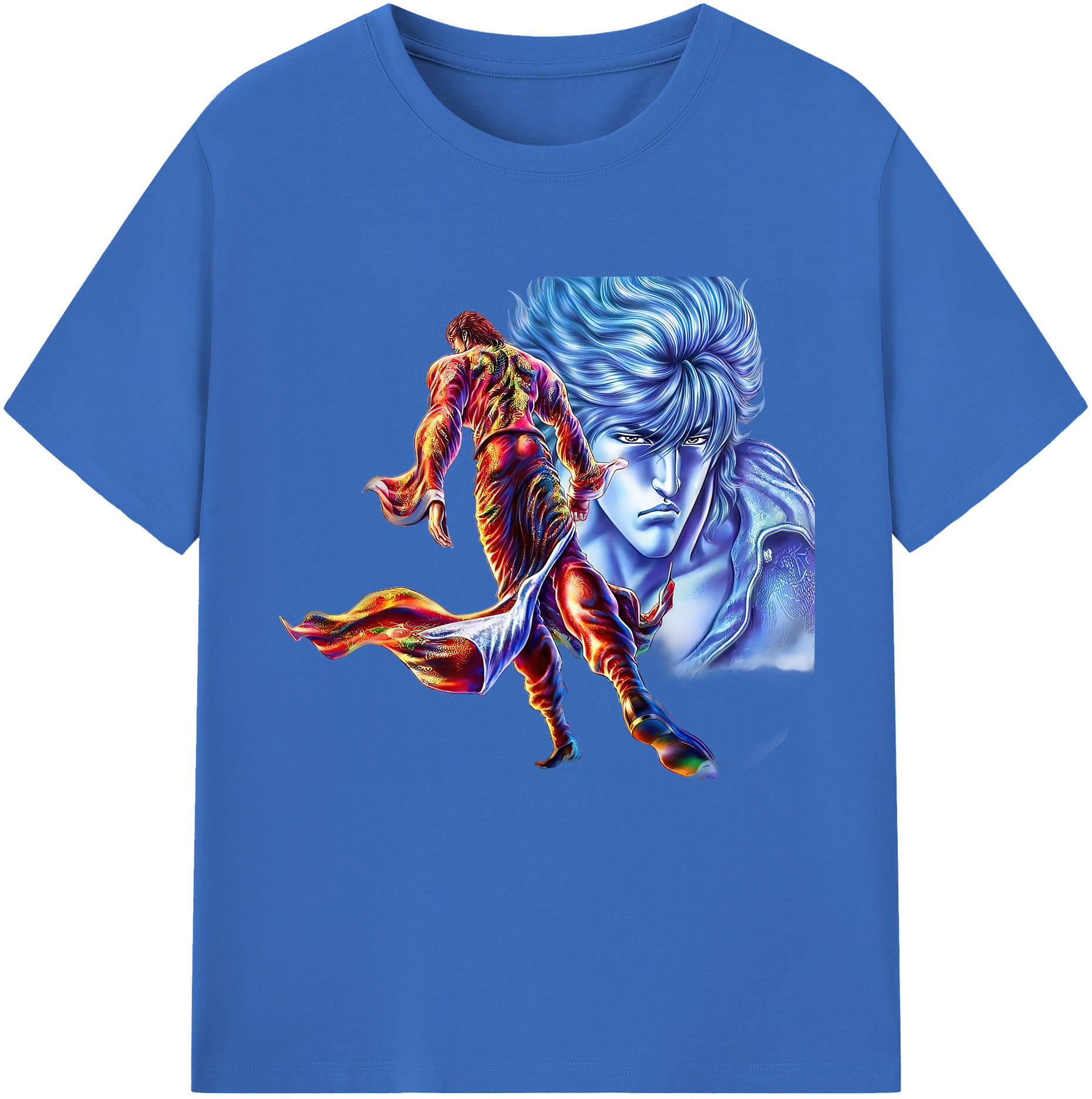 （画像用） 北斗の拳 Fist of the North Star 綿100％半袖Tシャツ（フロントプリント）