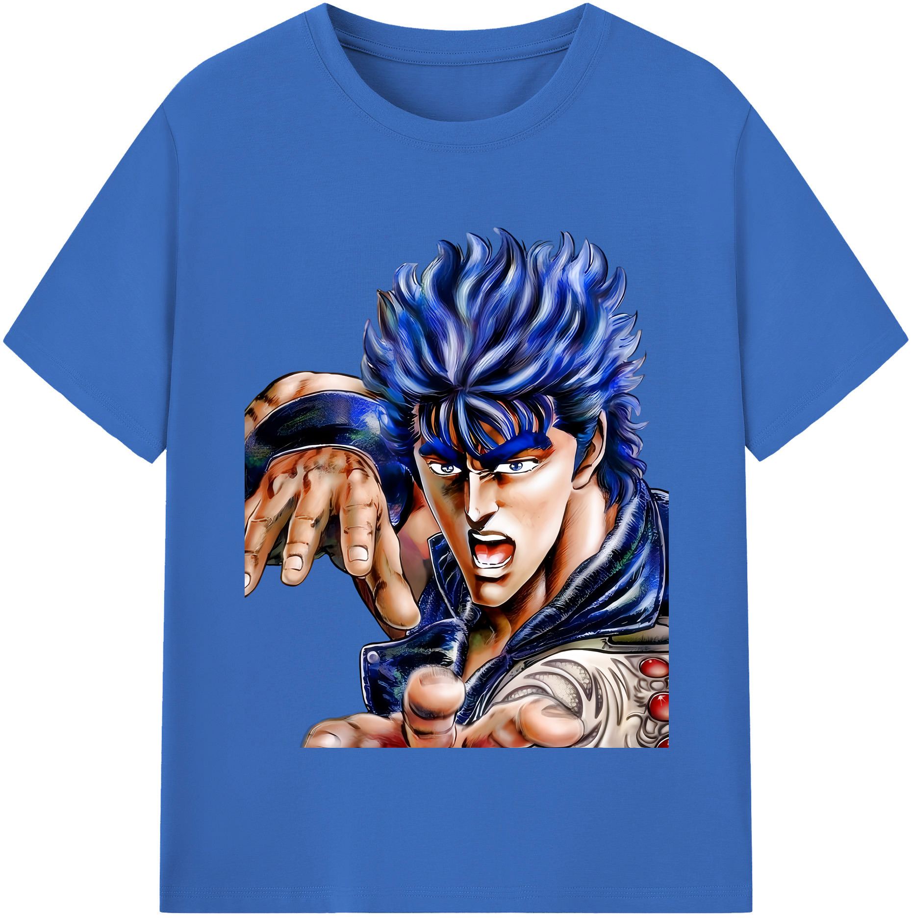 （画像用） 北斗の拳 Fist of the North Star 綿100％半袖Tシャツ（フロントプリント）