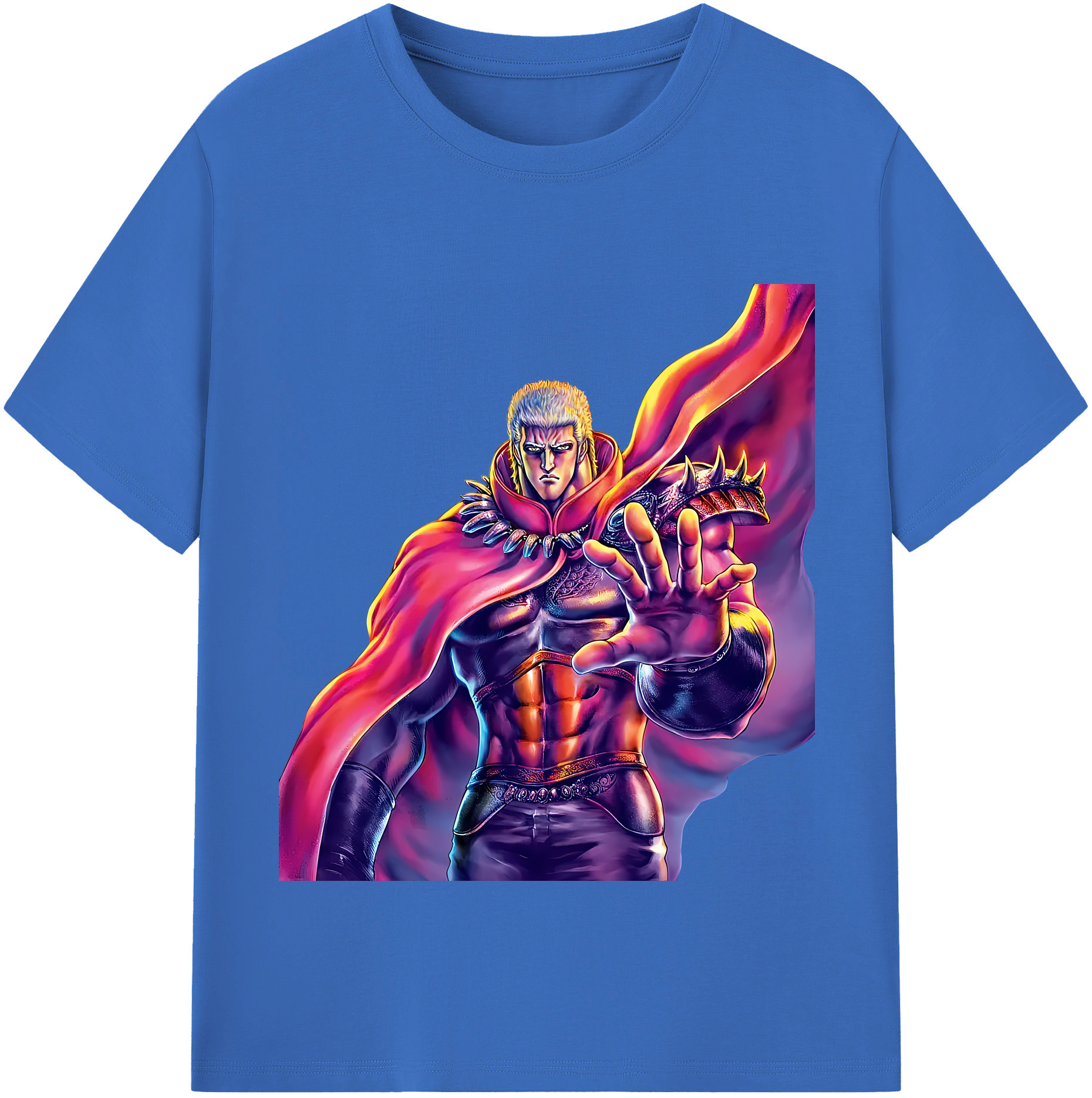 （画像用） 北斗の拳 Fist of the North Star 綿100％半袖Tシャツ（フロントプリント）