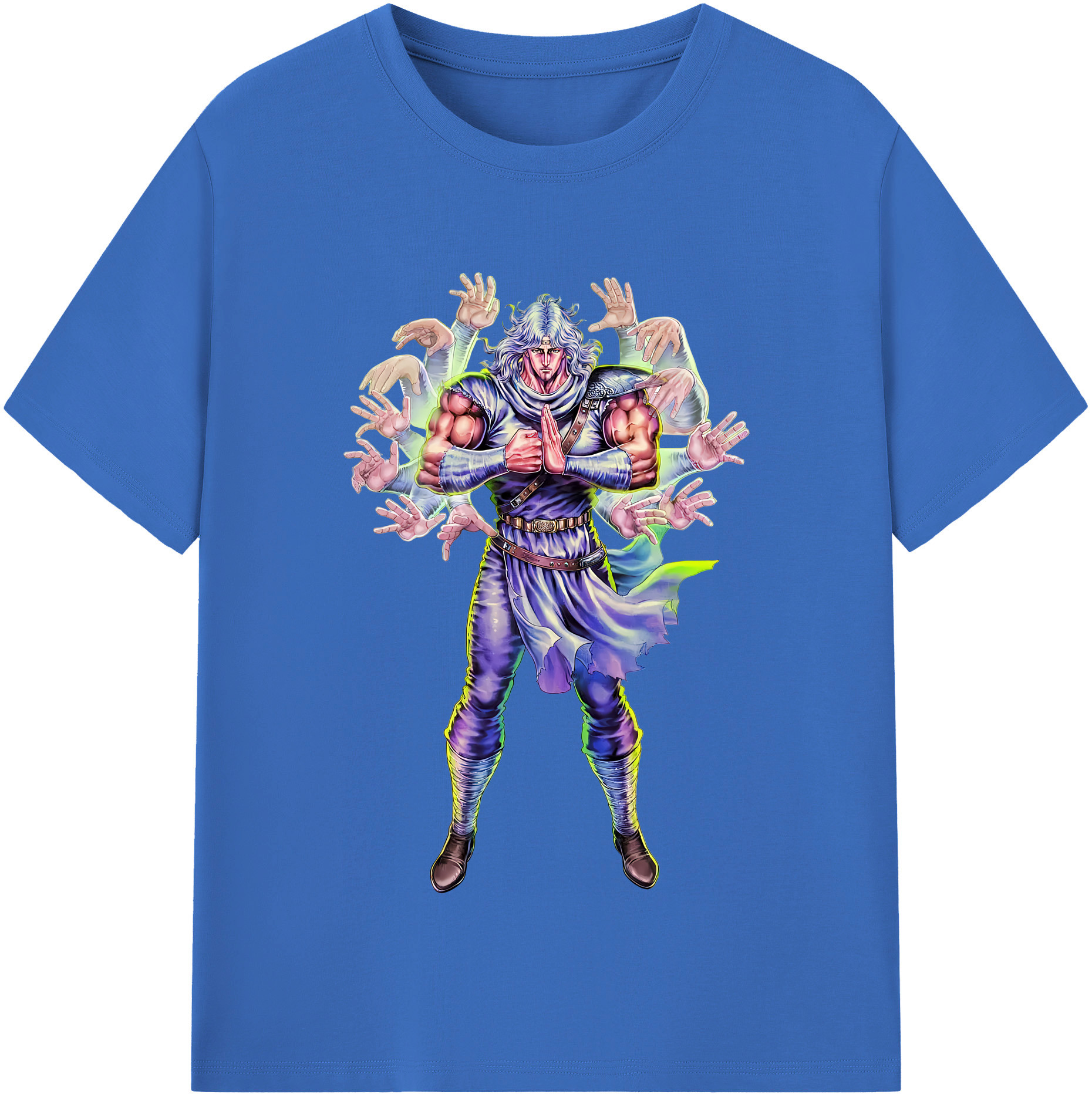 （画像用） 北斗の拳 Fist of the North Star 綿100％半袖Tシャツ（フロントプリント）