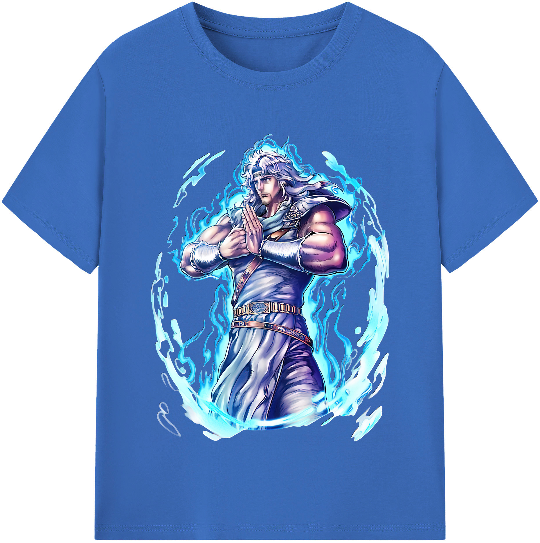 （画像用） 北斗の拳 Fist of the North Star 綿100％半袖Tシャツ（フロントプリント）