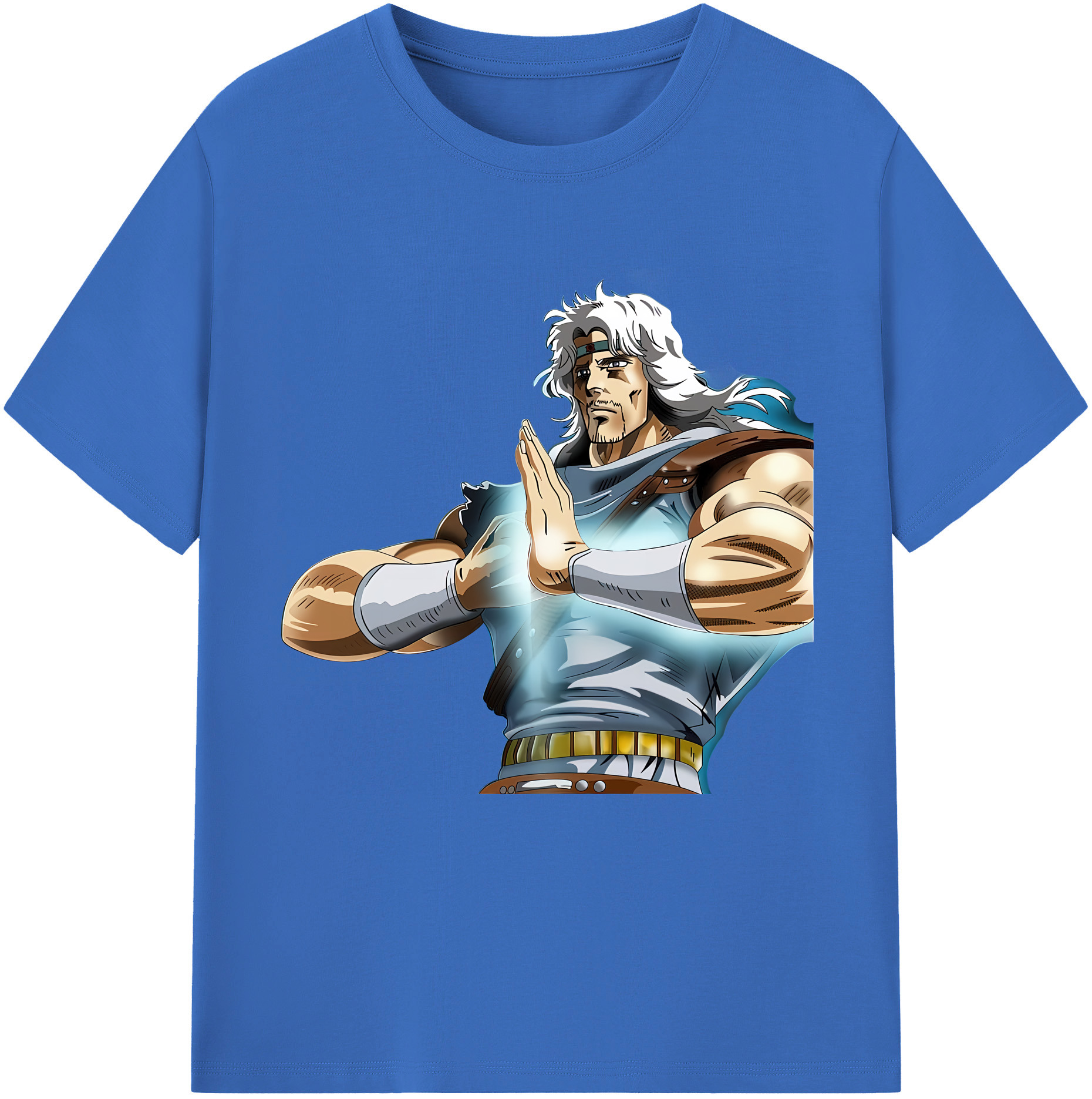 （画像用） 北斗の拳 Fist of the North Star 綿100％半袖Tシャツ（フロントプリント）