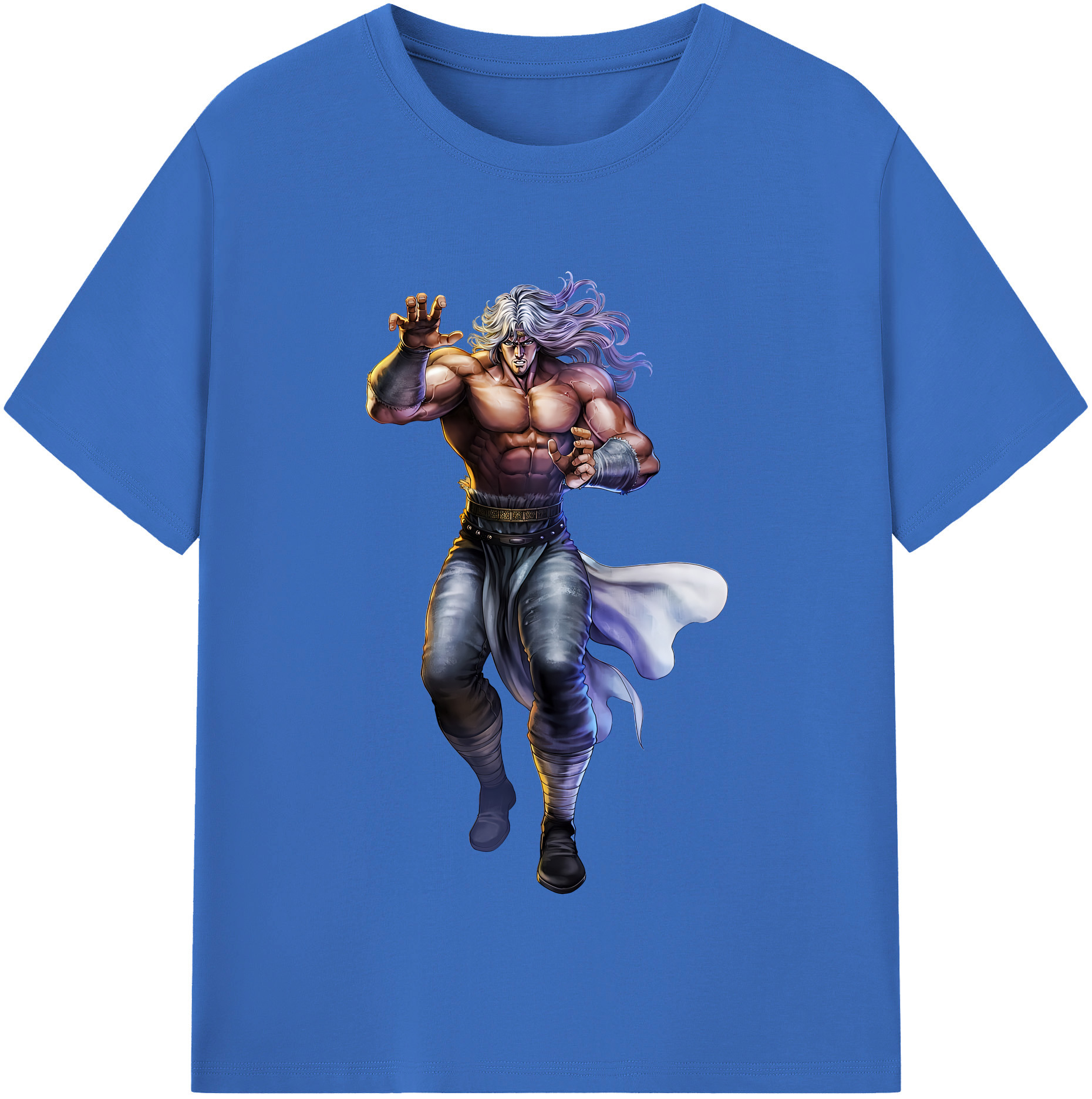 （画像用） 北斗の拳 Fist of the North Star 綿100％半袖Tシャツ（フロントプリント）
