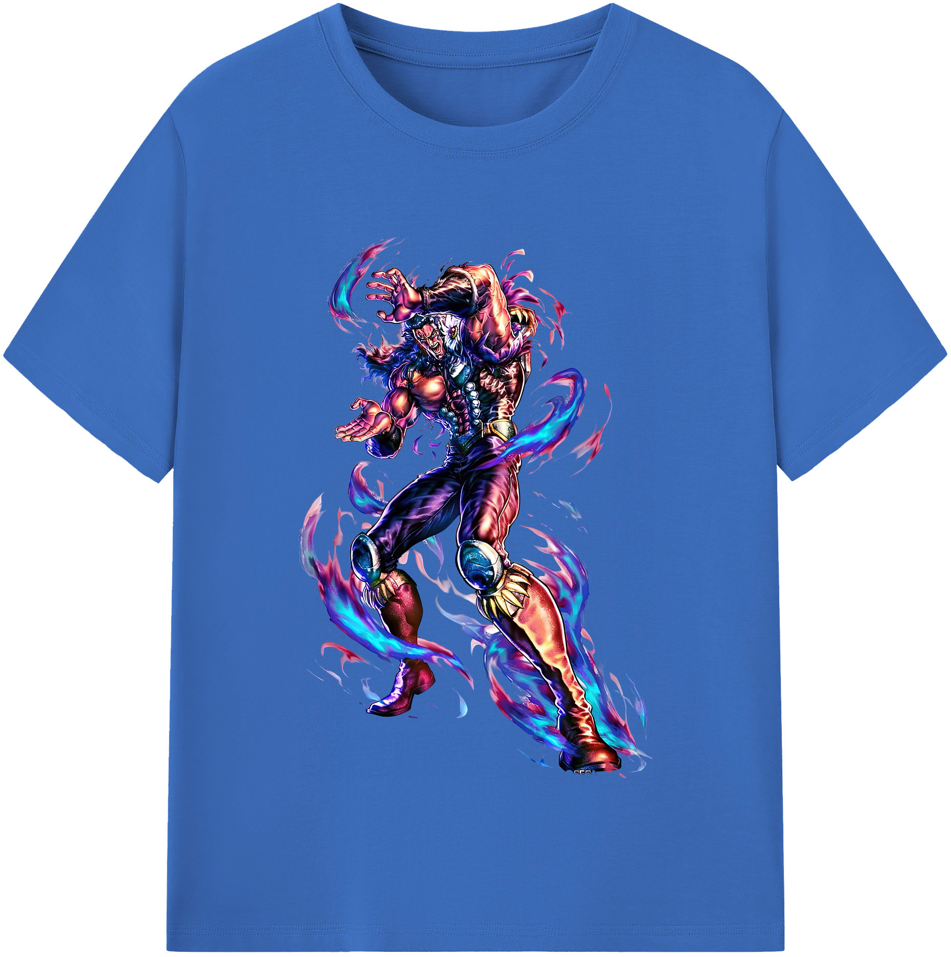 （画像用） 北斗の拳 Fist of the North Star 綿100％半袖Tシャツ（フロントプリント）
