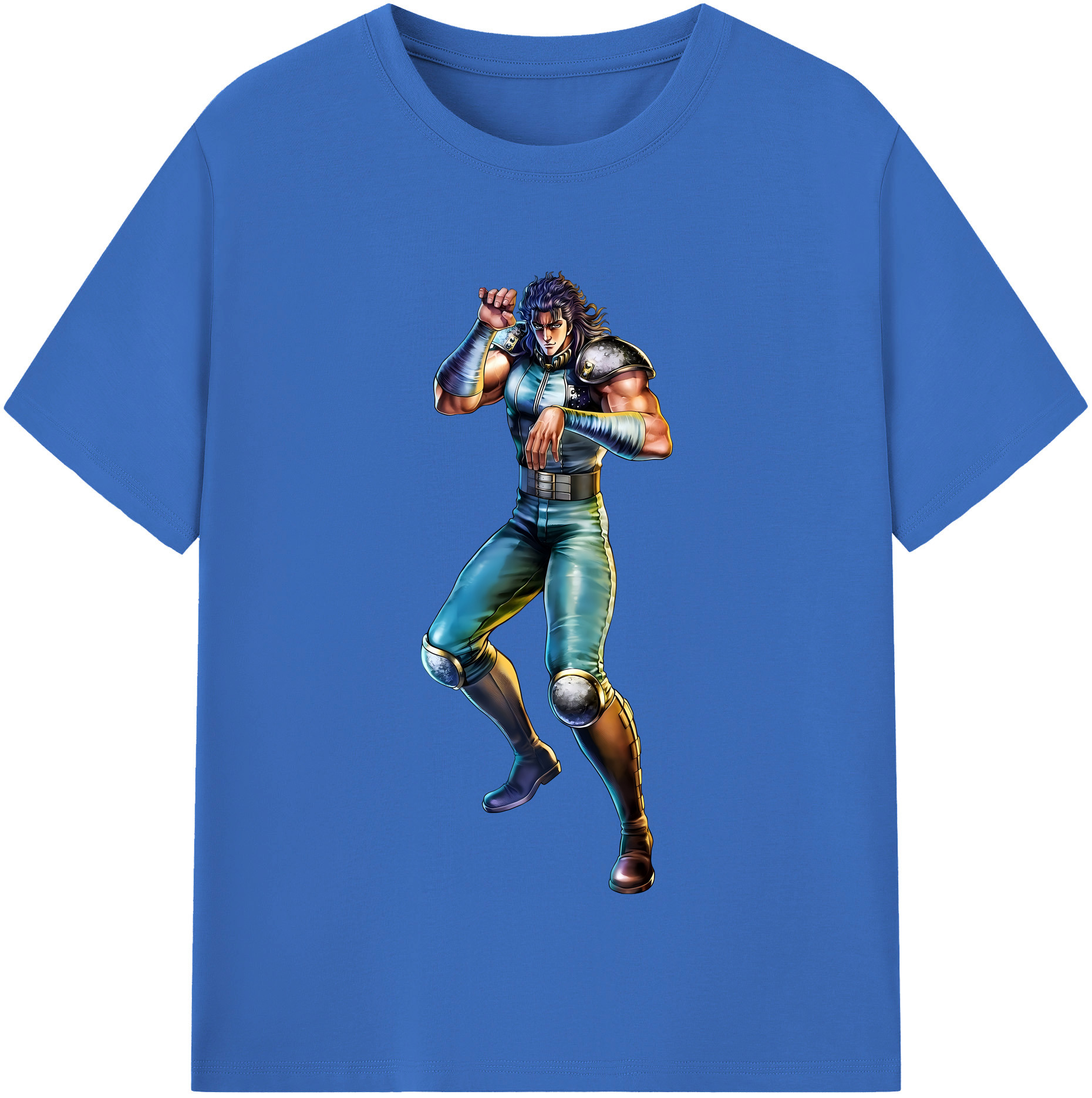 （画像用） 北斗の拳 Fist of the North Star 綿100％半袖Tシャツ（フロントプリント）